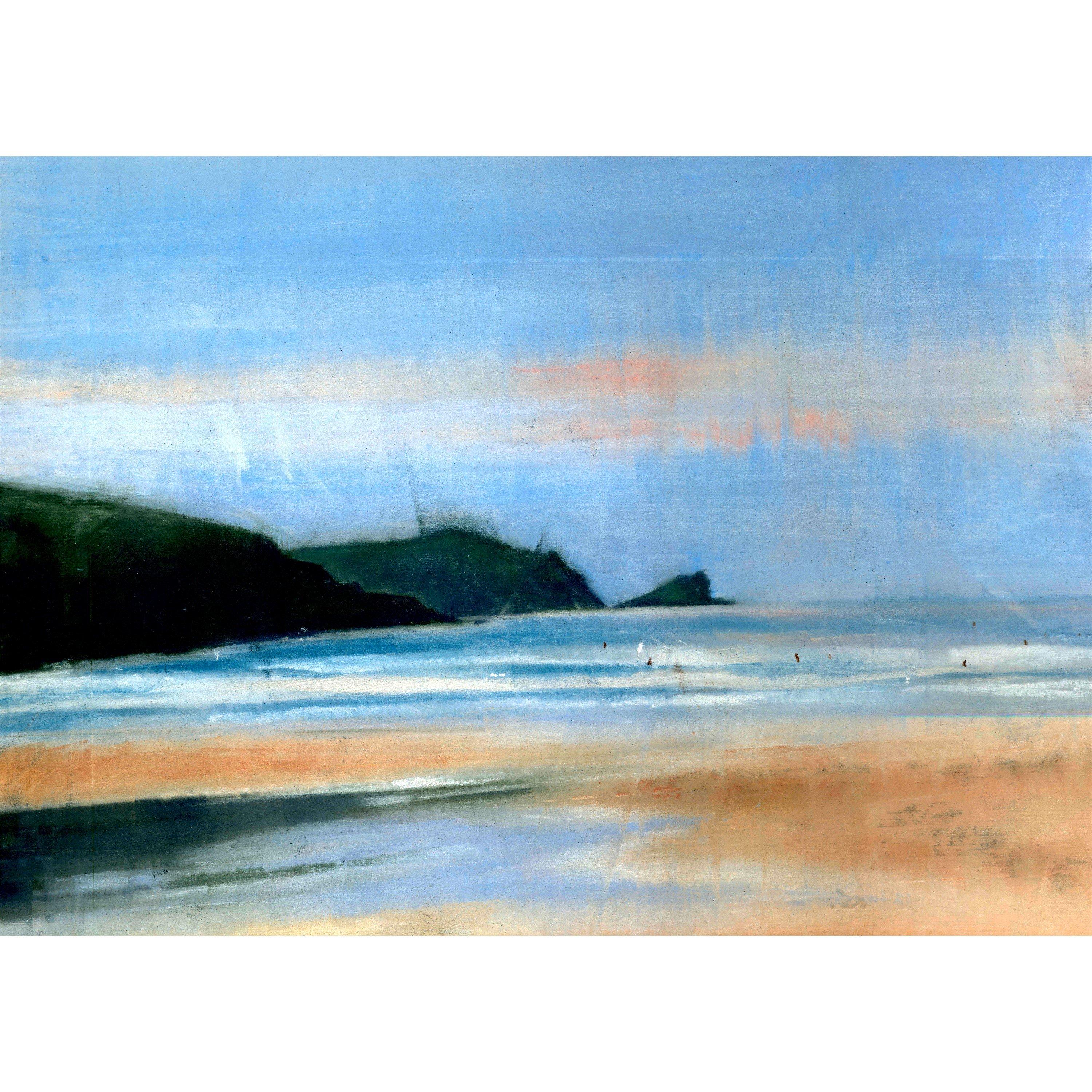 Blue - Laura Ashley - Coastal Breeze Print in a Black Frame - 3