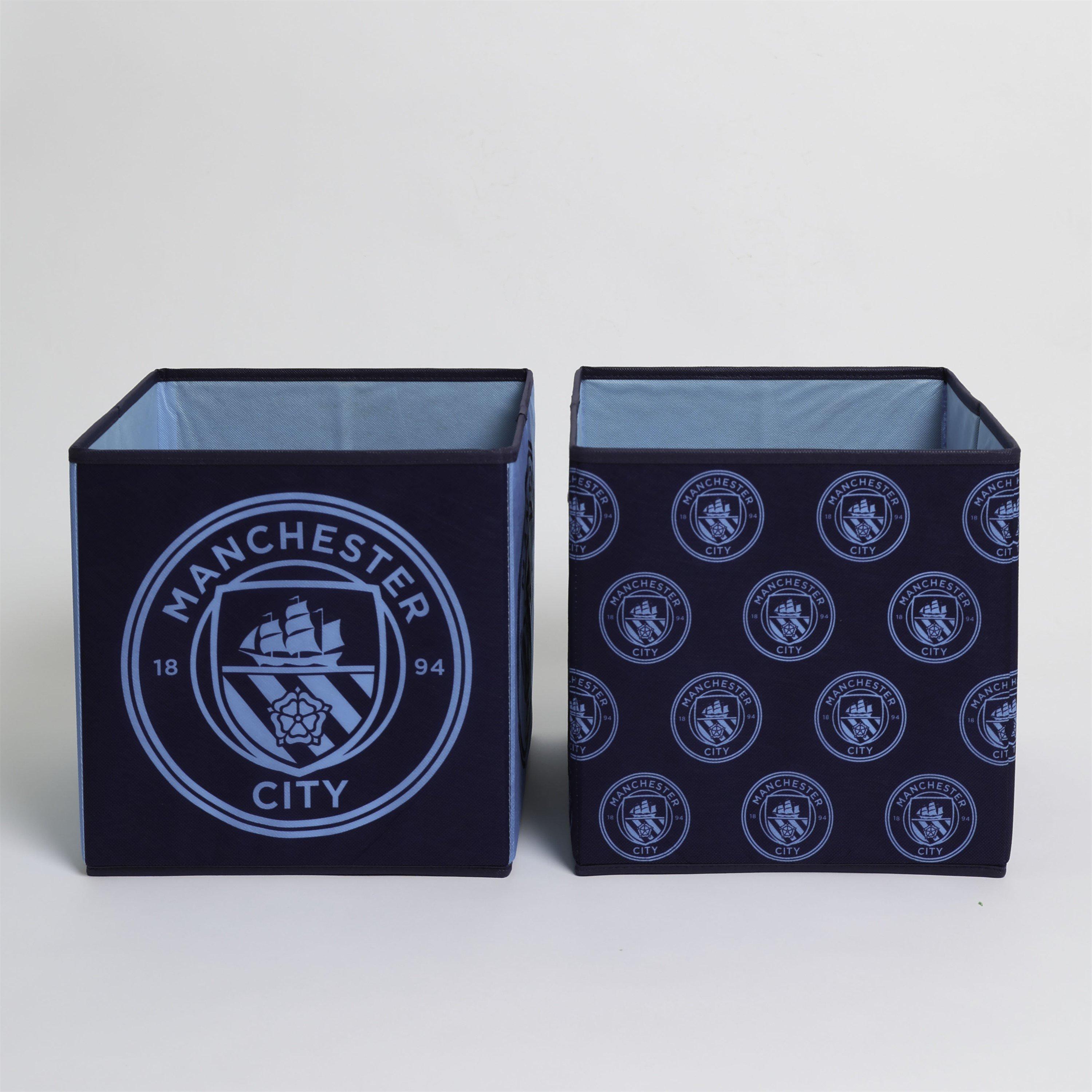 Blue - Manchester City FC - Manchester City Score Storage Cubes 2 Pack - 1