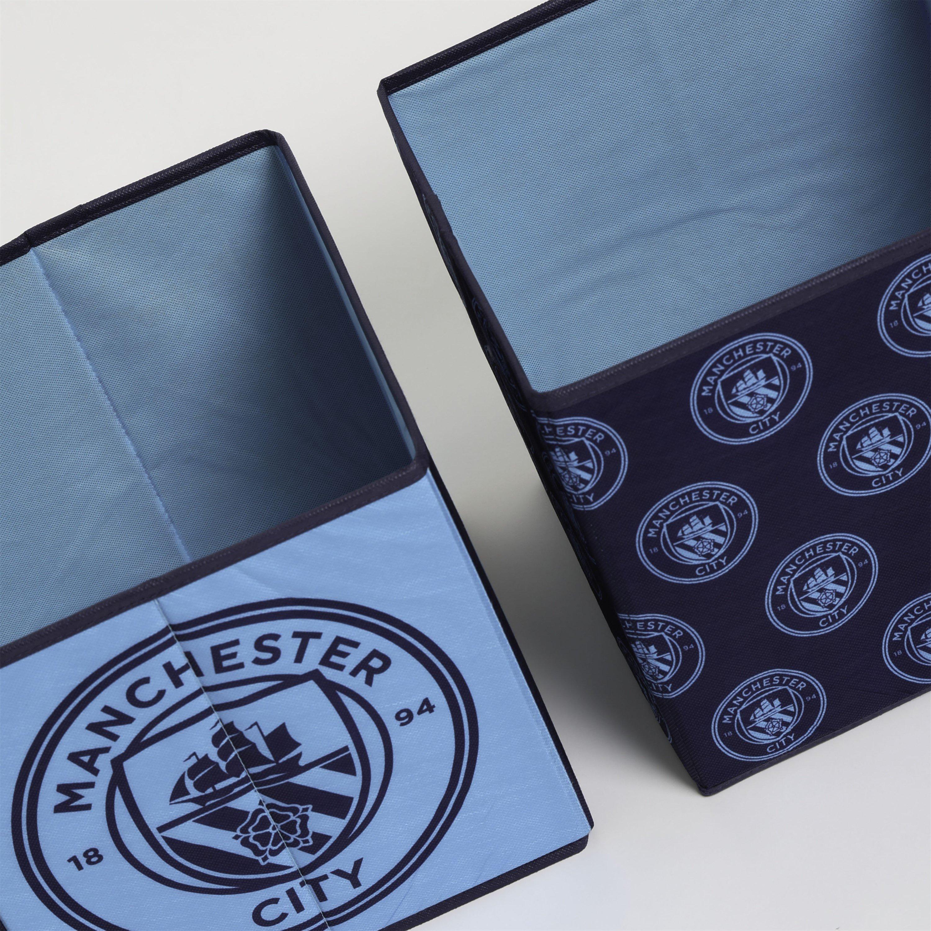 Blue - Manchester City FC - Manchester City Score Storage Cubes 2 Pack - 3