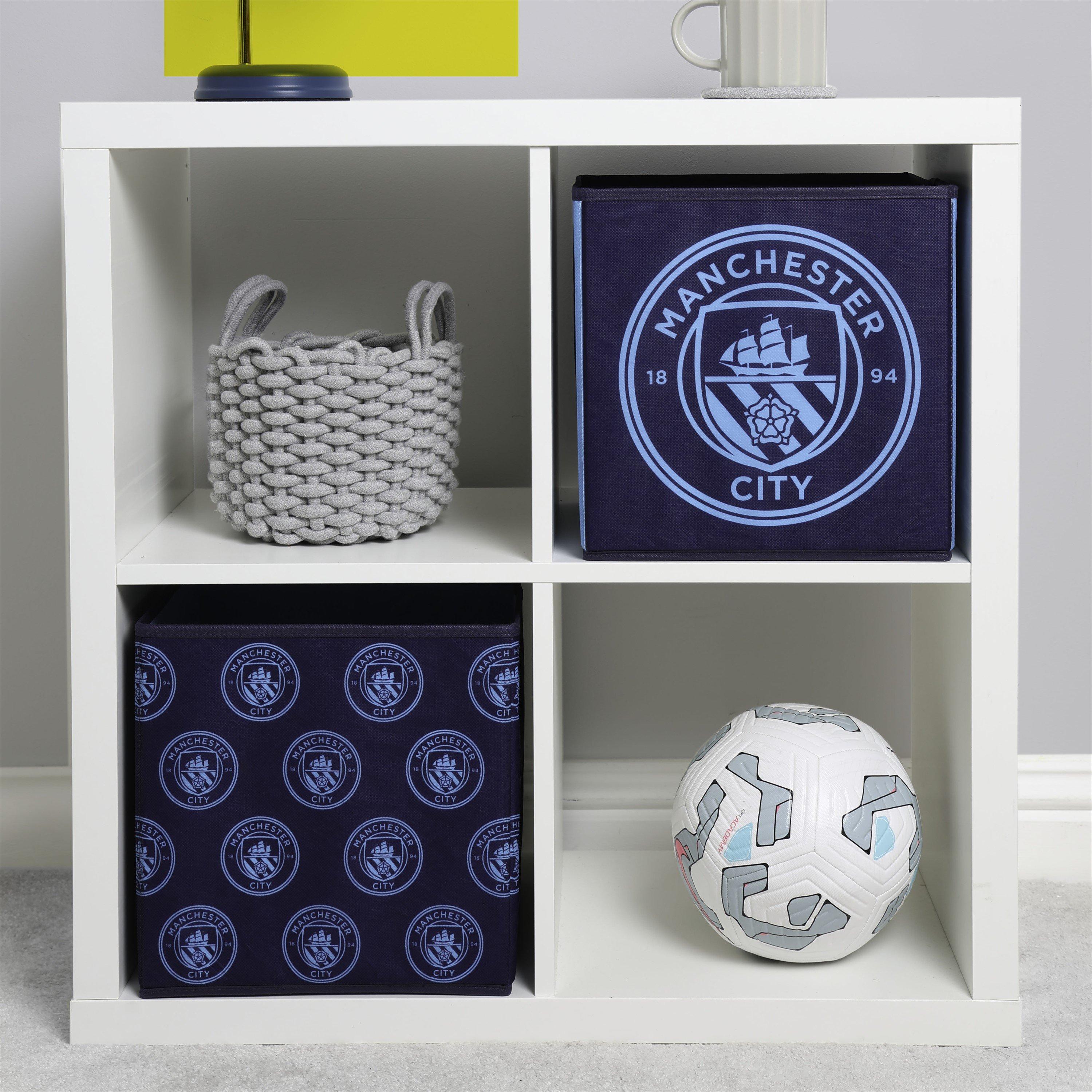 Blue - Manchester City FC - Manchester City Score Storage Cubes 2 Pack - 4