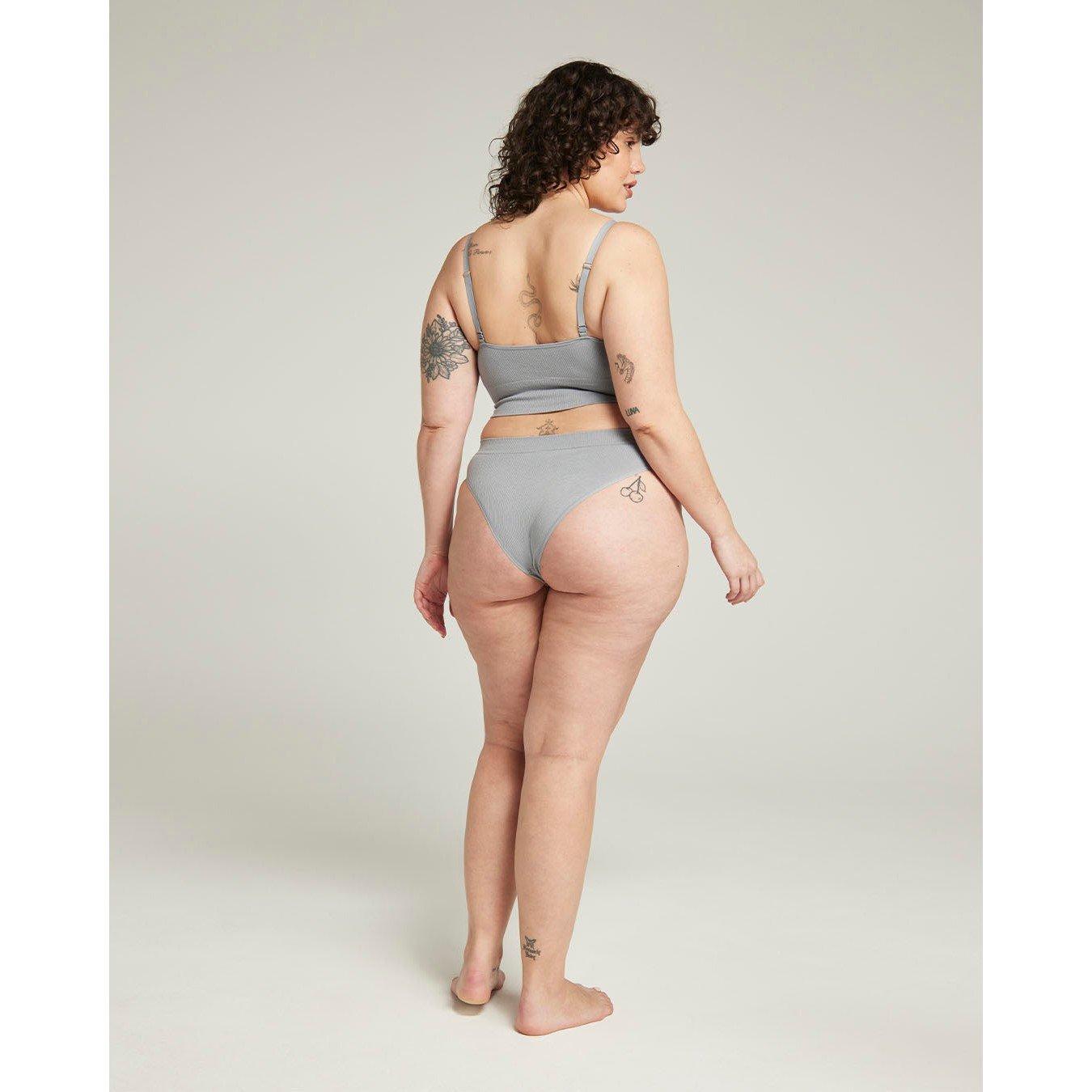 Storm Grey - Nudea - SEAMLESS HIGH LEG TENCEL SEAMLESS - 5