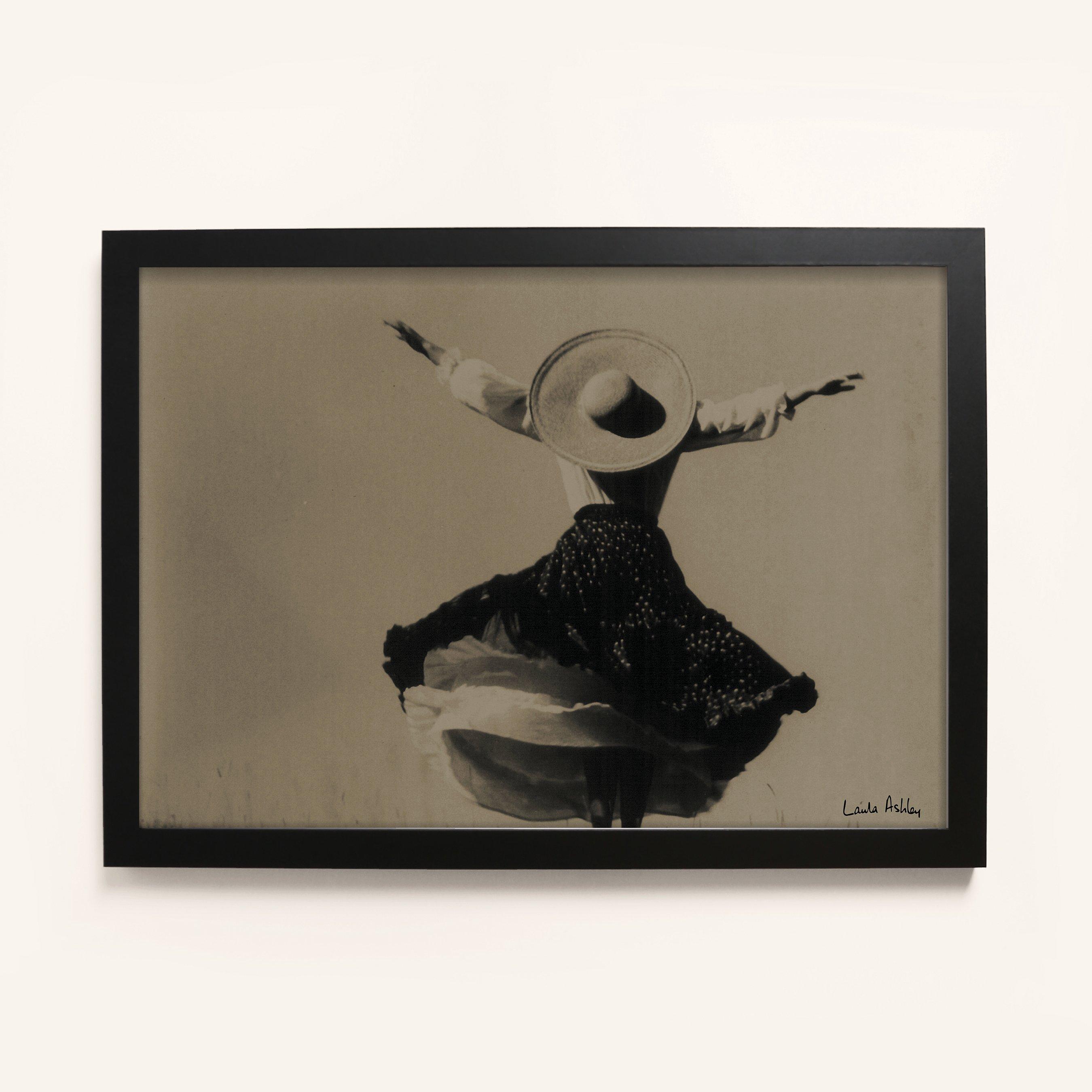 Black - Laura Ashley - Archive Fashion Photography Print in a Black Frame - 1