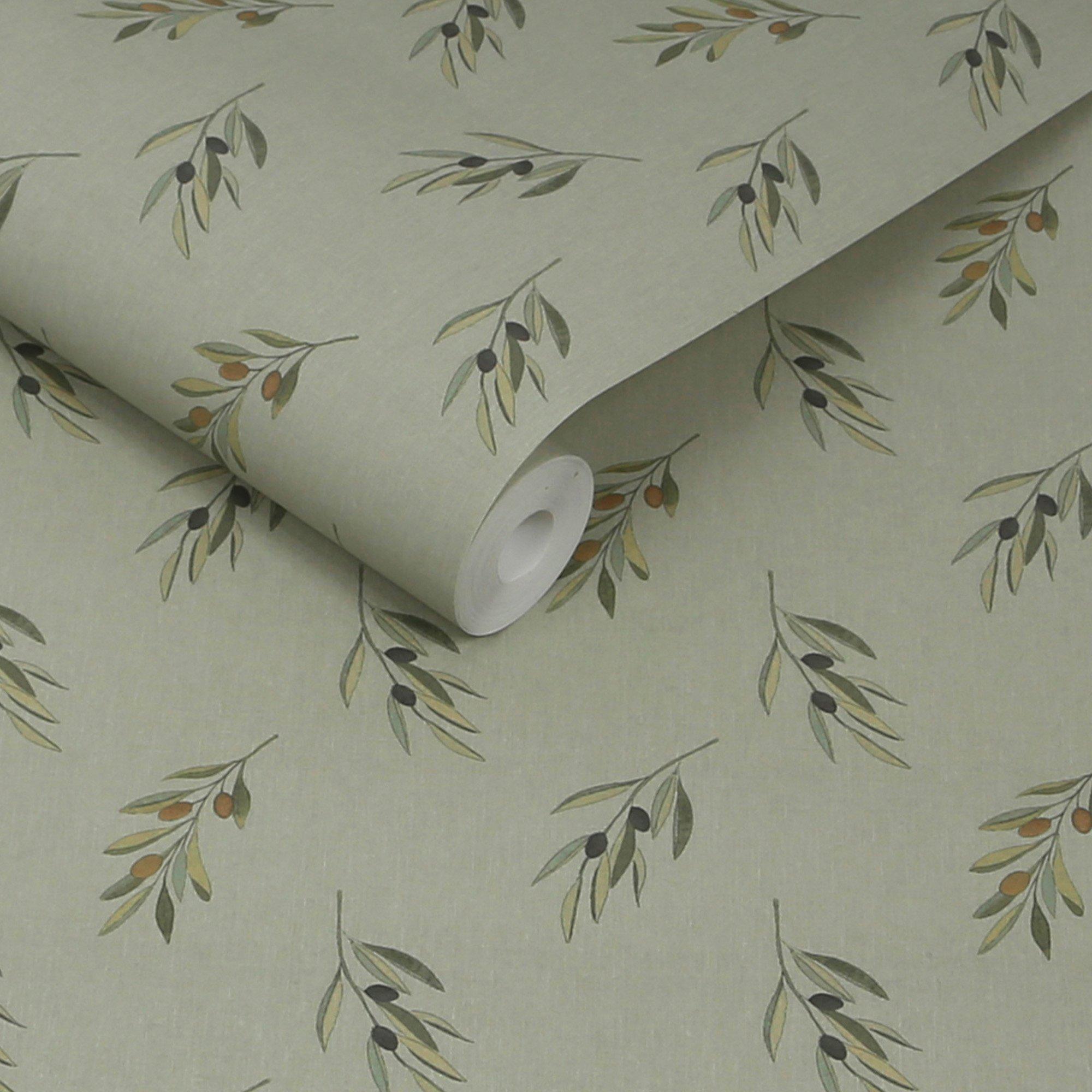 Greenhouse - Sophie Allport - Olive Branch Wallpaper - 3