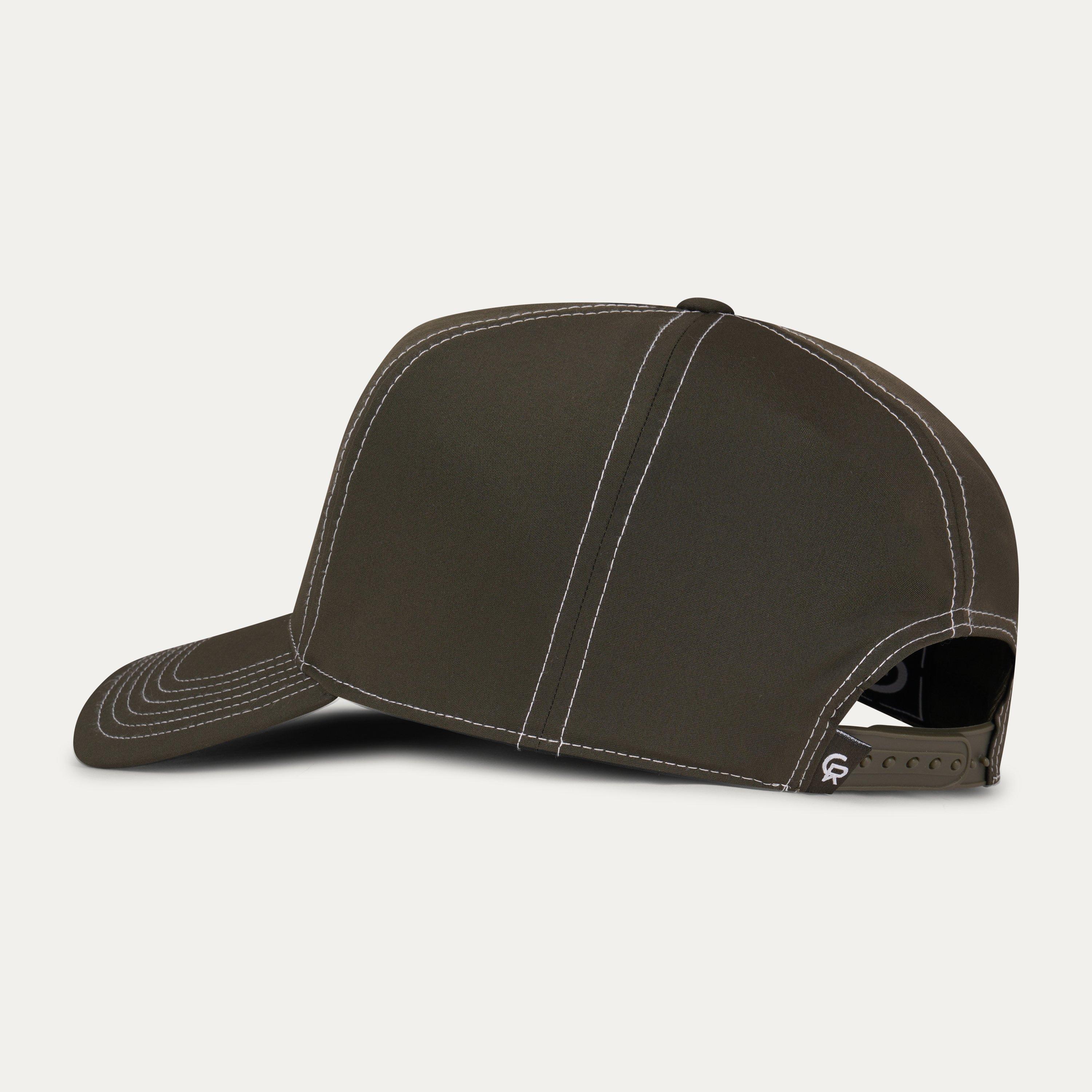 Olive / White - Christian Rose - Mens Unstructured Lightweight Cap - 3