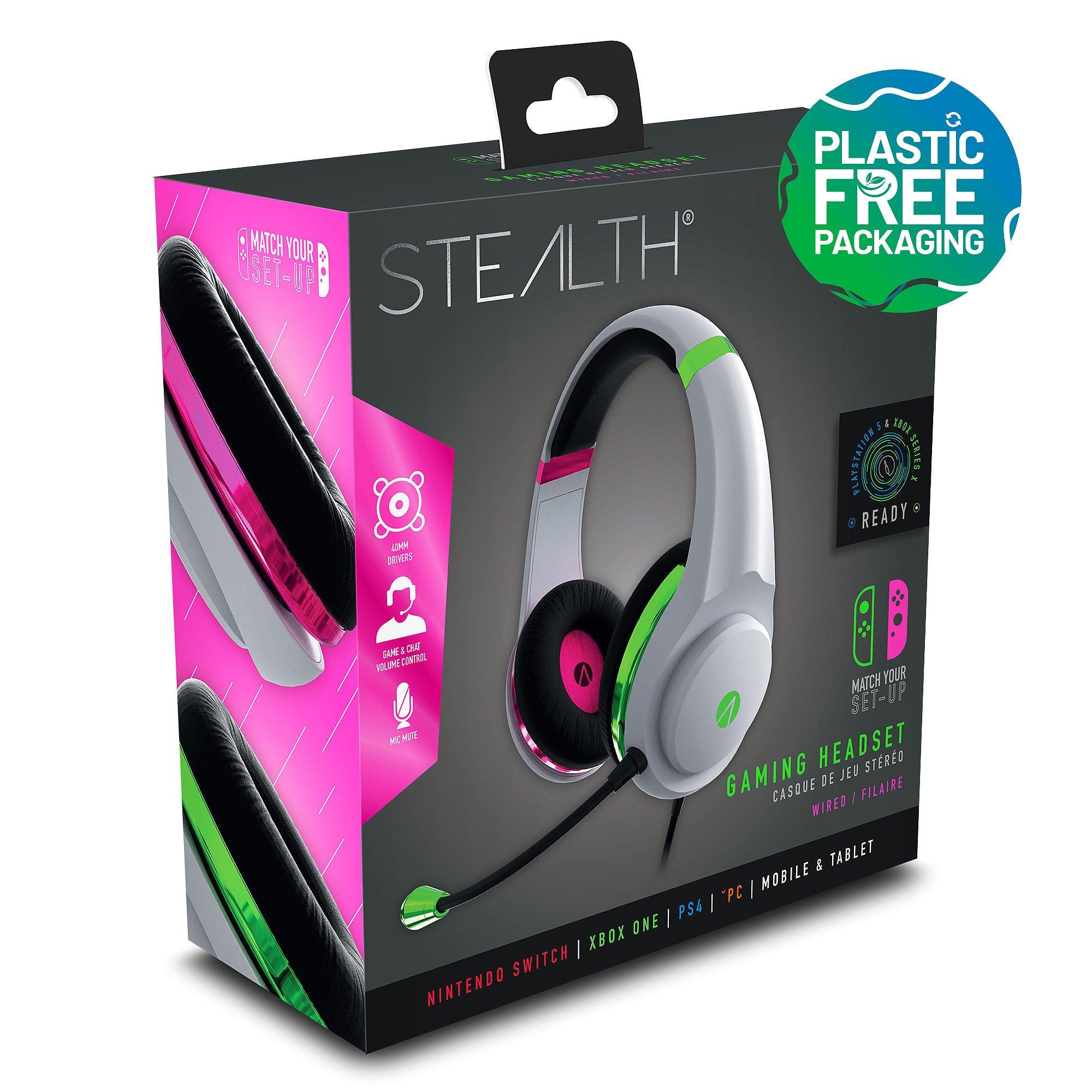 Pink/Green - Stealth - Pink and Green Gaming Headset - 9