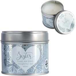 Said With Sentiment 7356 - Sister Candle in Tin