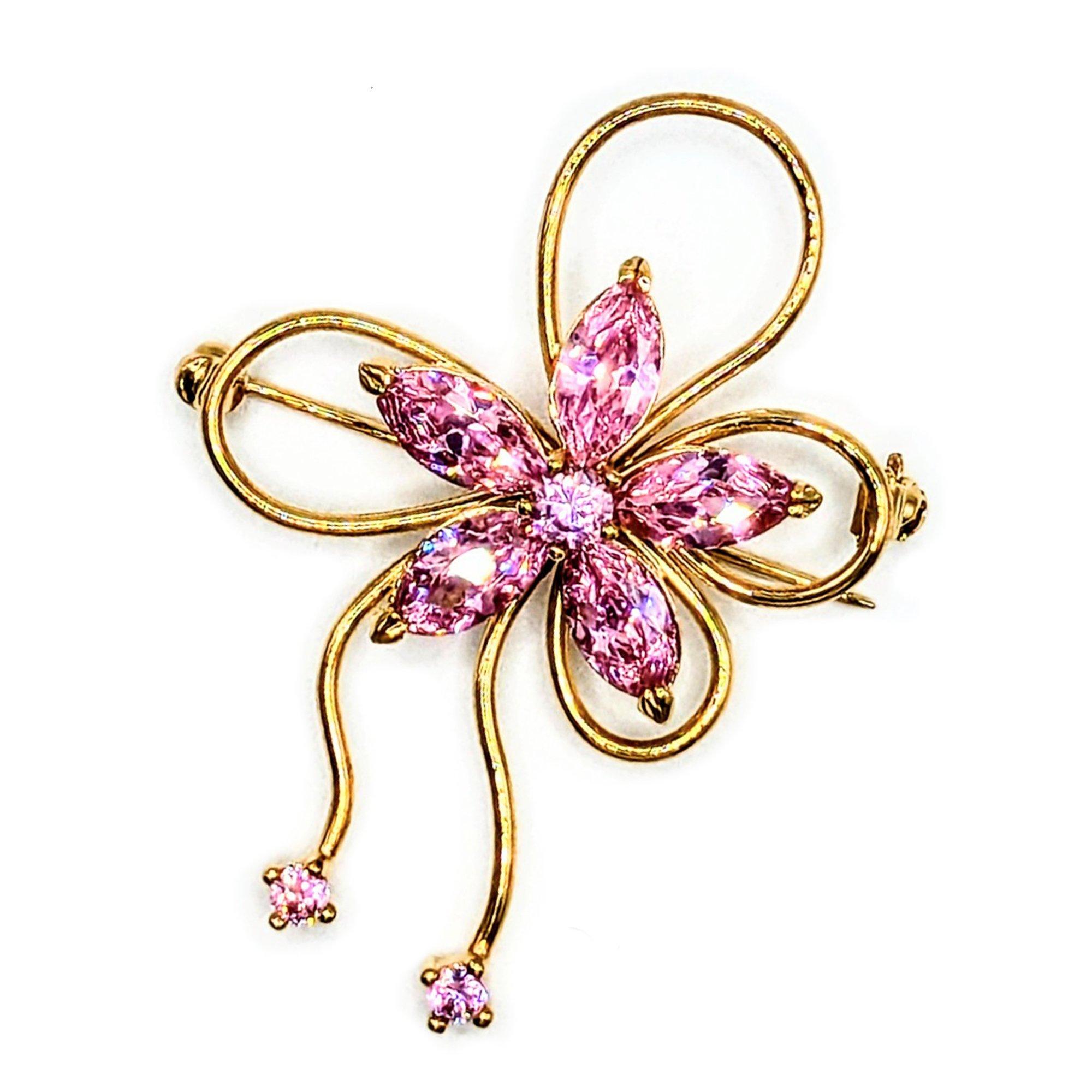 Gold - Espree - Espree Crystal Brooch