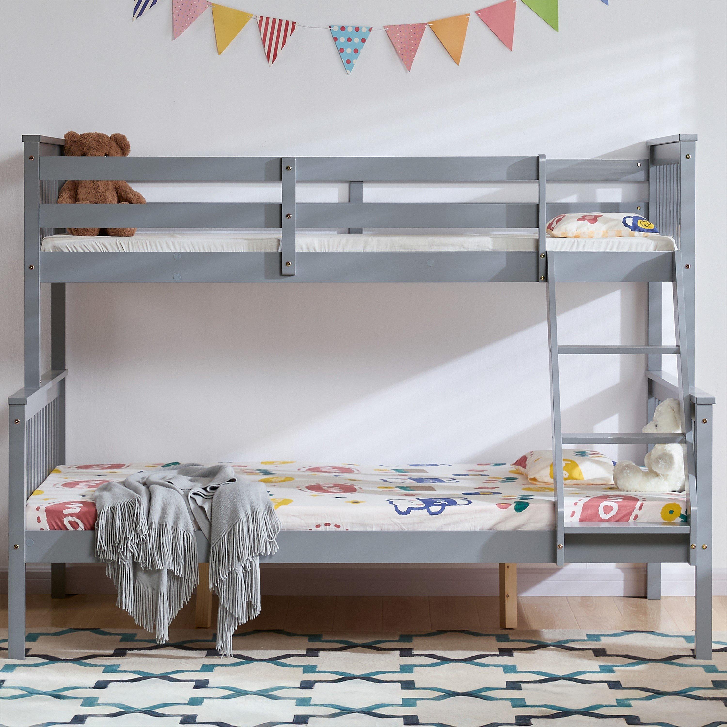 Grey - Lassic - Vida Designs Milan Triple Sleeper Bunk Bed - 3