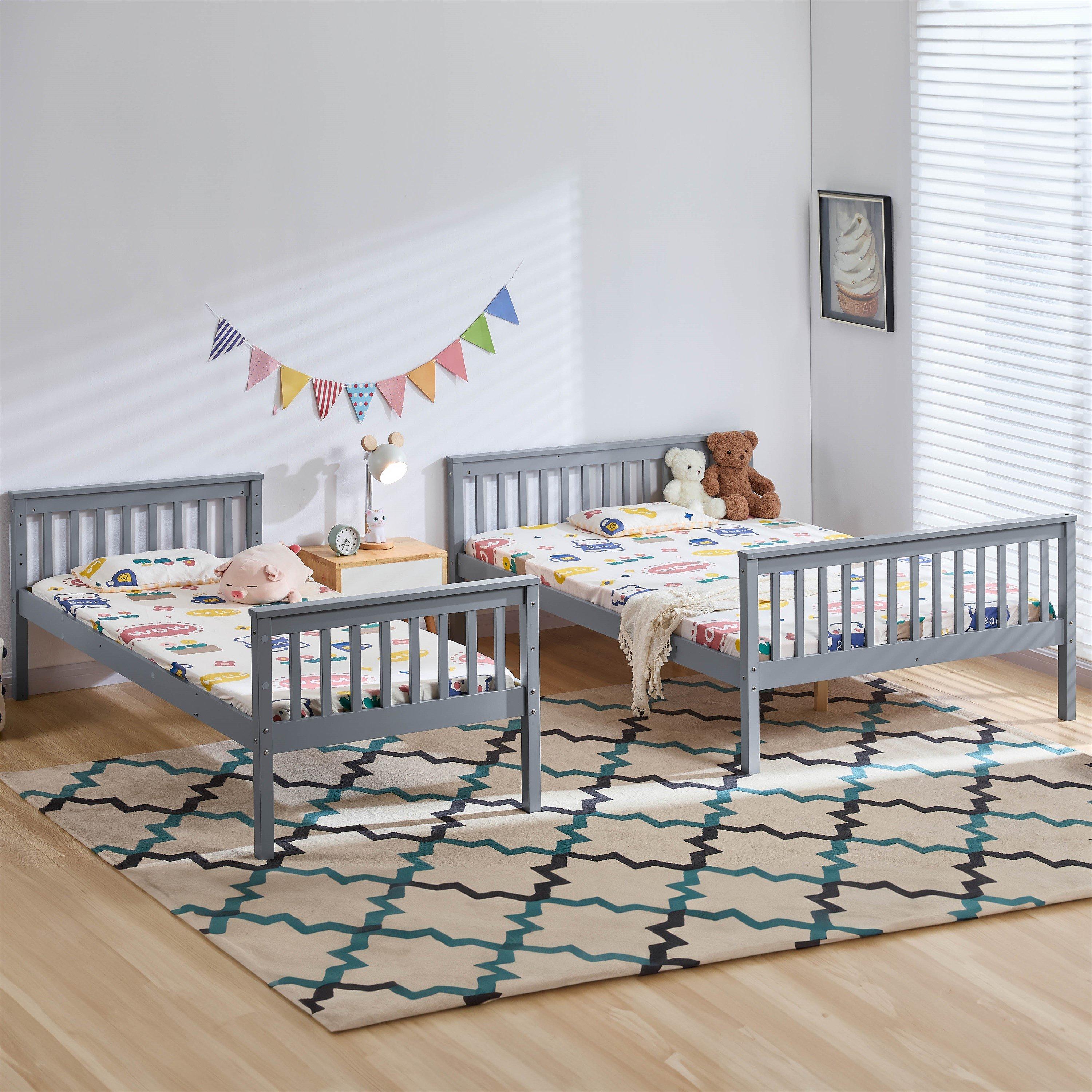 Grey - Lassic - Vida Designs Milan Triple Sleeper Bunk Bed - 4