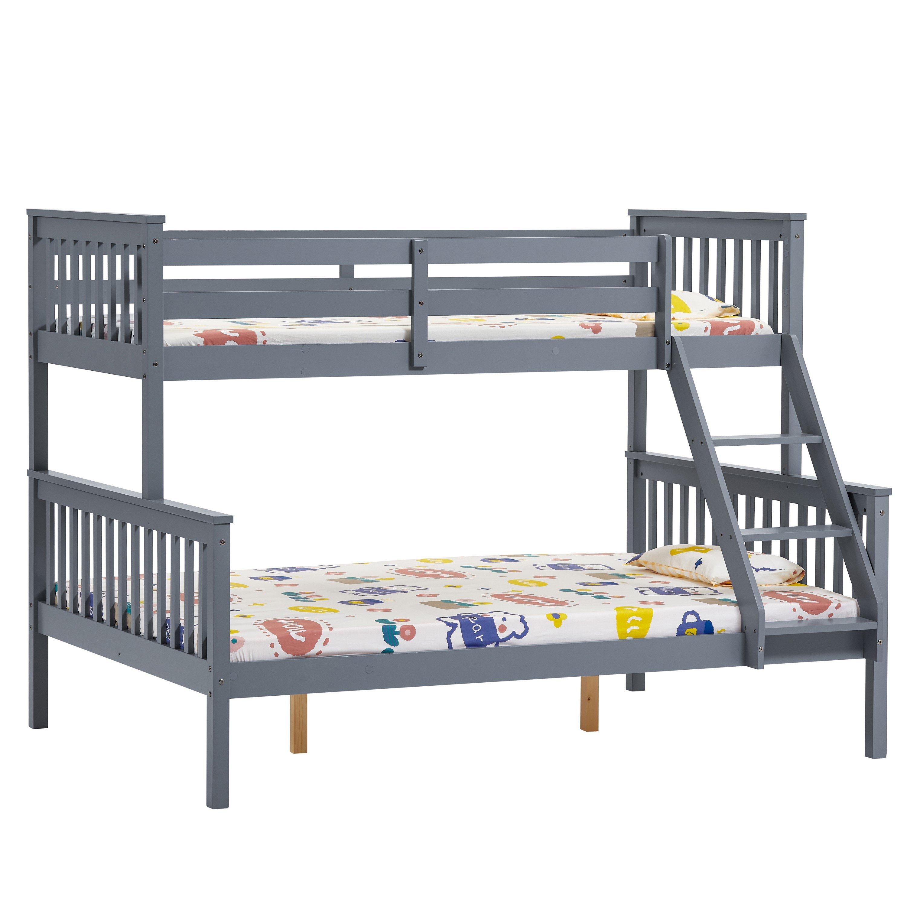 Grey - Lassic - Vida Designs Milan Triple Sleeper Bunk Bed - 8