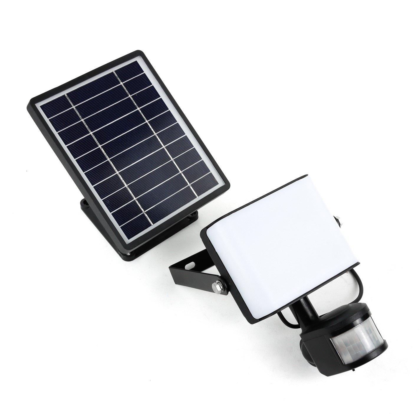 Black - Streetwize - 50LED Solar Motion Sensor Flood Light - 1