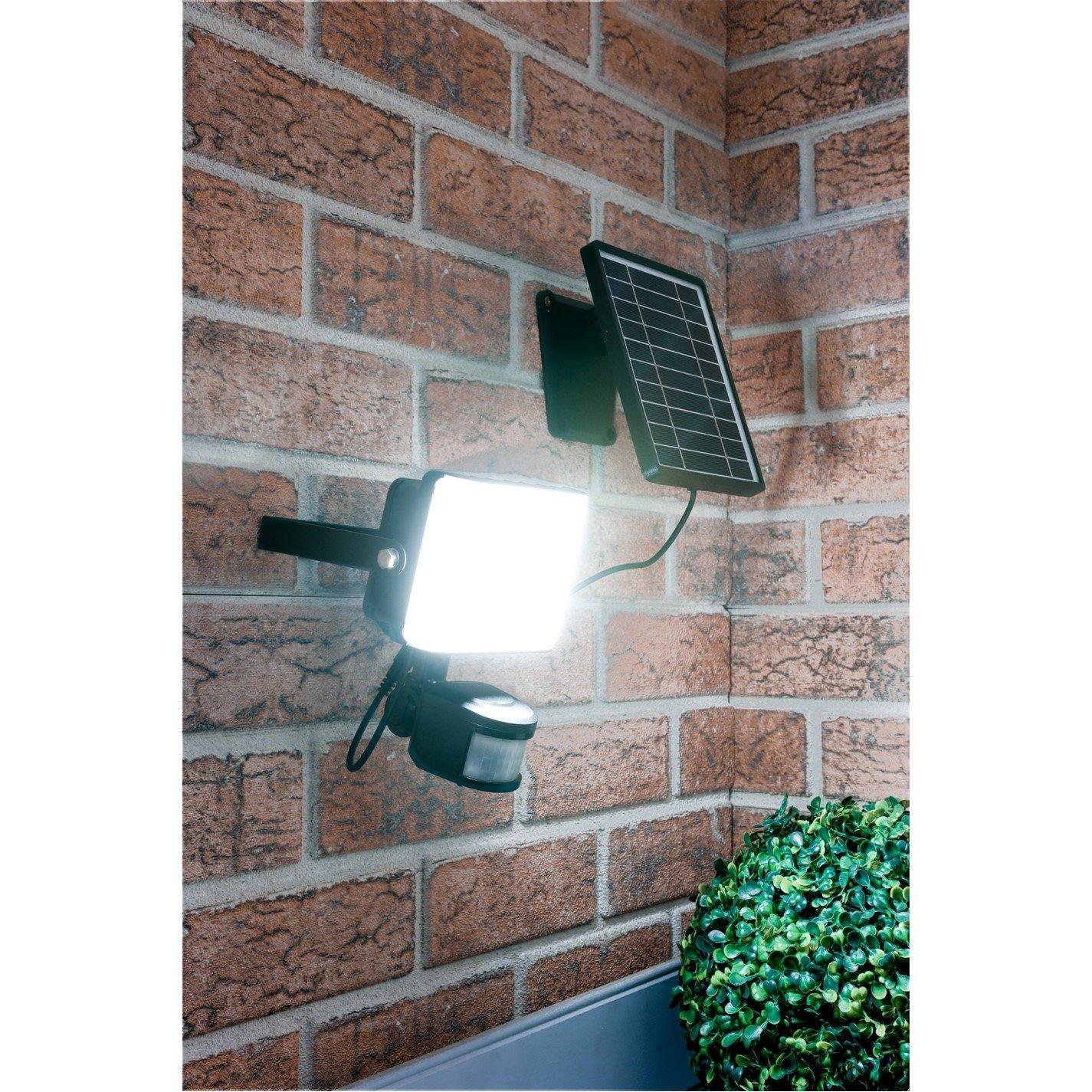 Black - Streetwize - 50LED Solar Motion Sensor Flood Light - 2