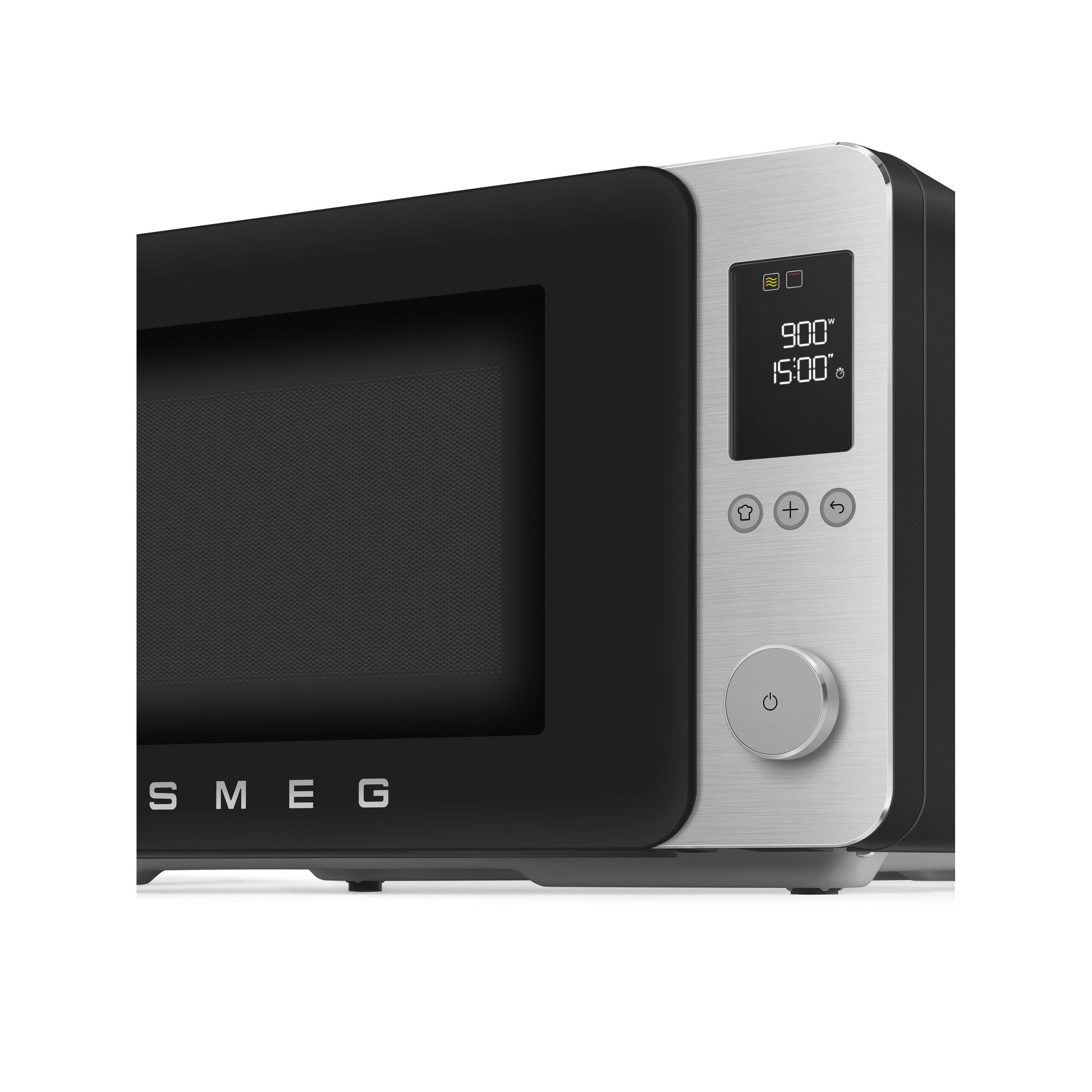 Matte Black - Smeg - Smeg 4-in-1 Microwave with Oven Air Fry & Grill - 3