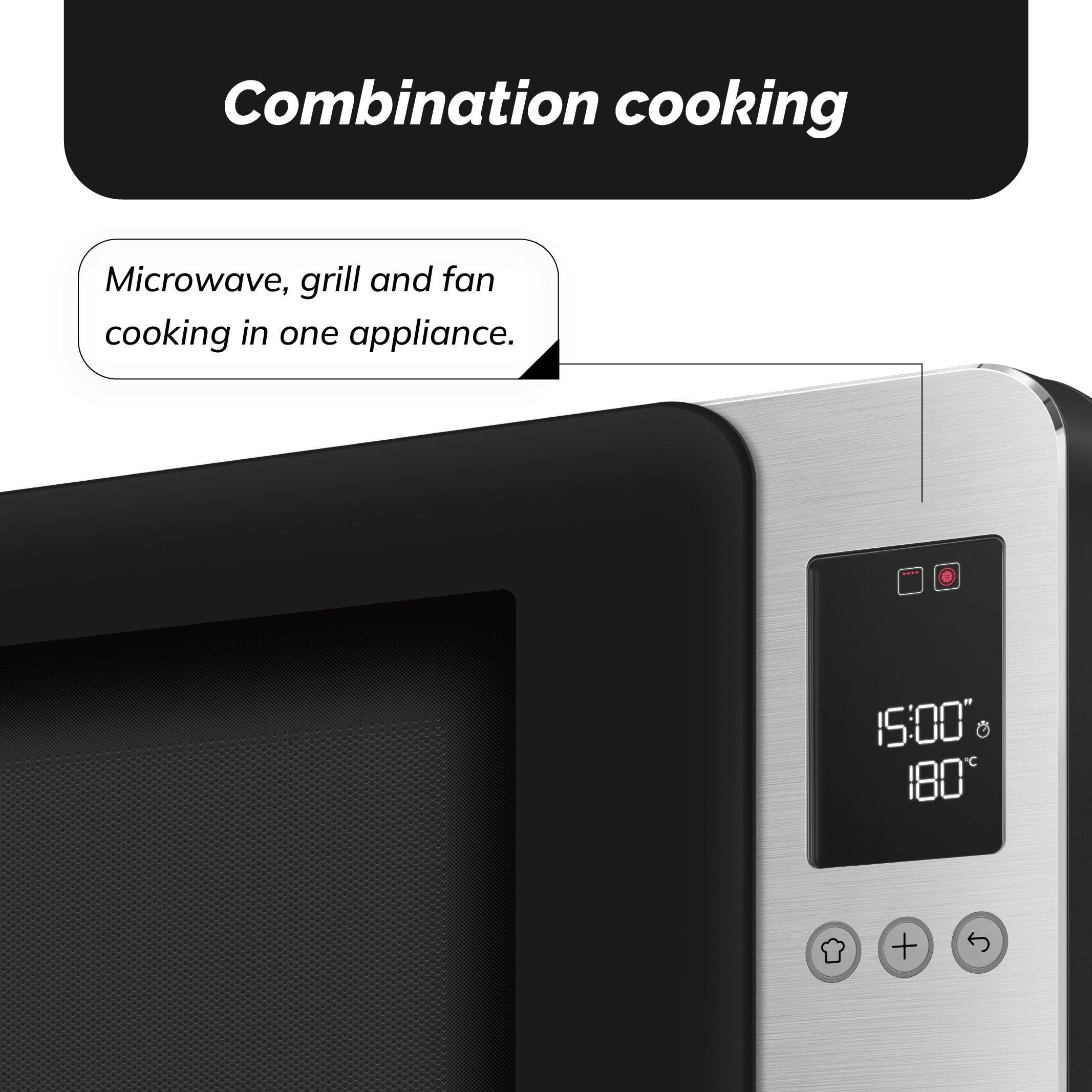 Matte Black - Smeg - Smeg 4-in-1 Microwave with Oven Air Fry & Grill - 5