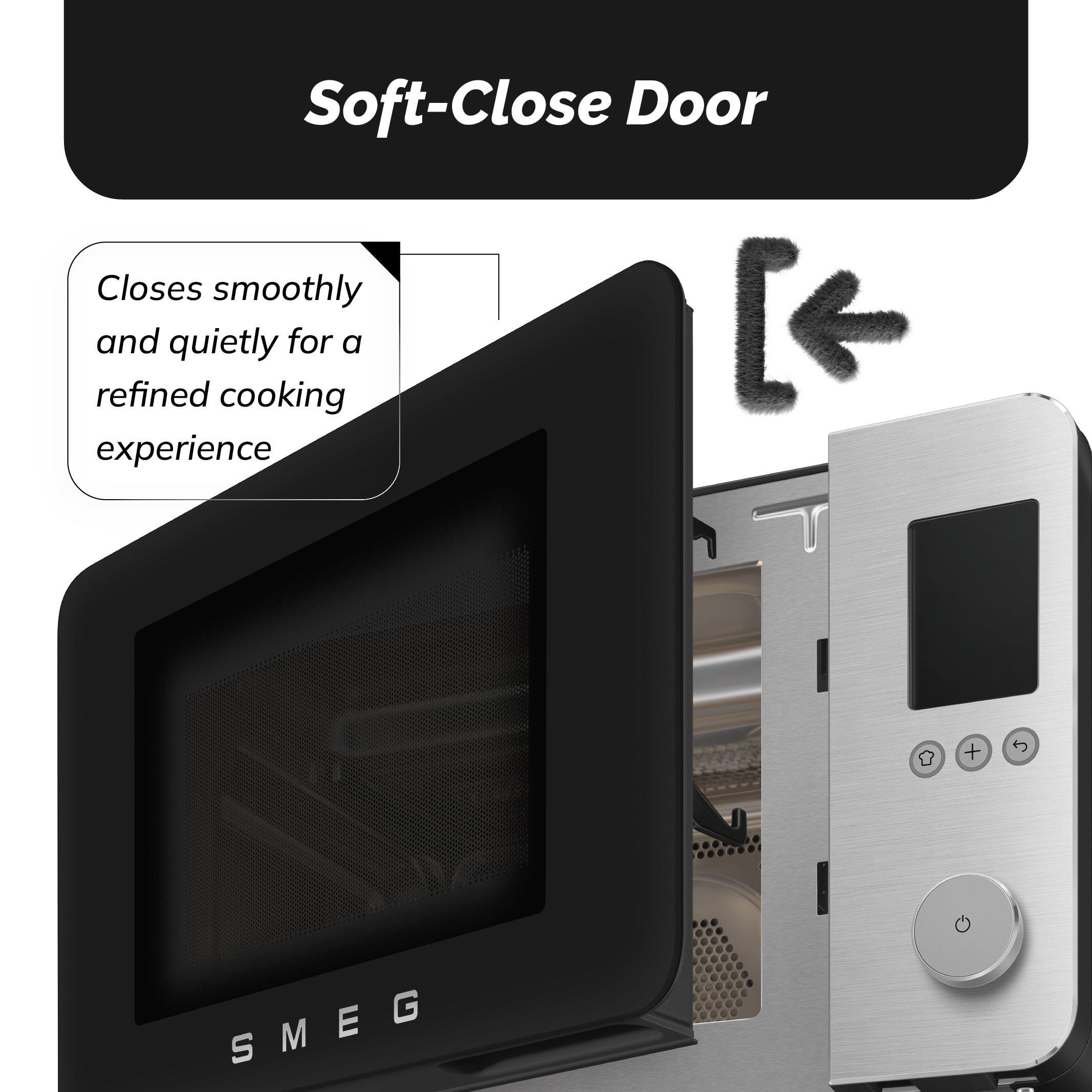 Matte Black - Smeg - Smeg 4-in-1 Microwave with Oven Air Fry & Grill - 8