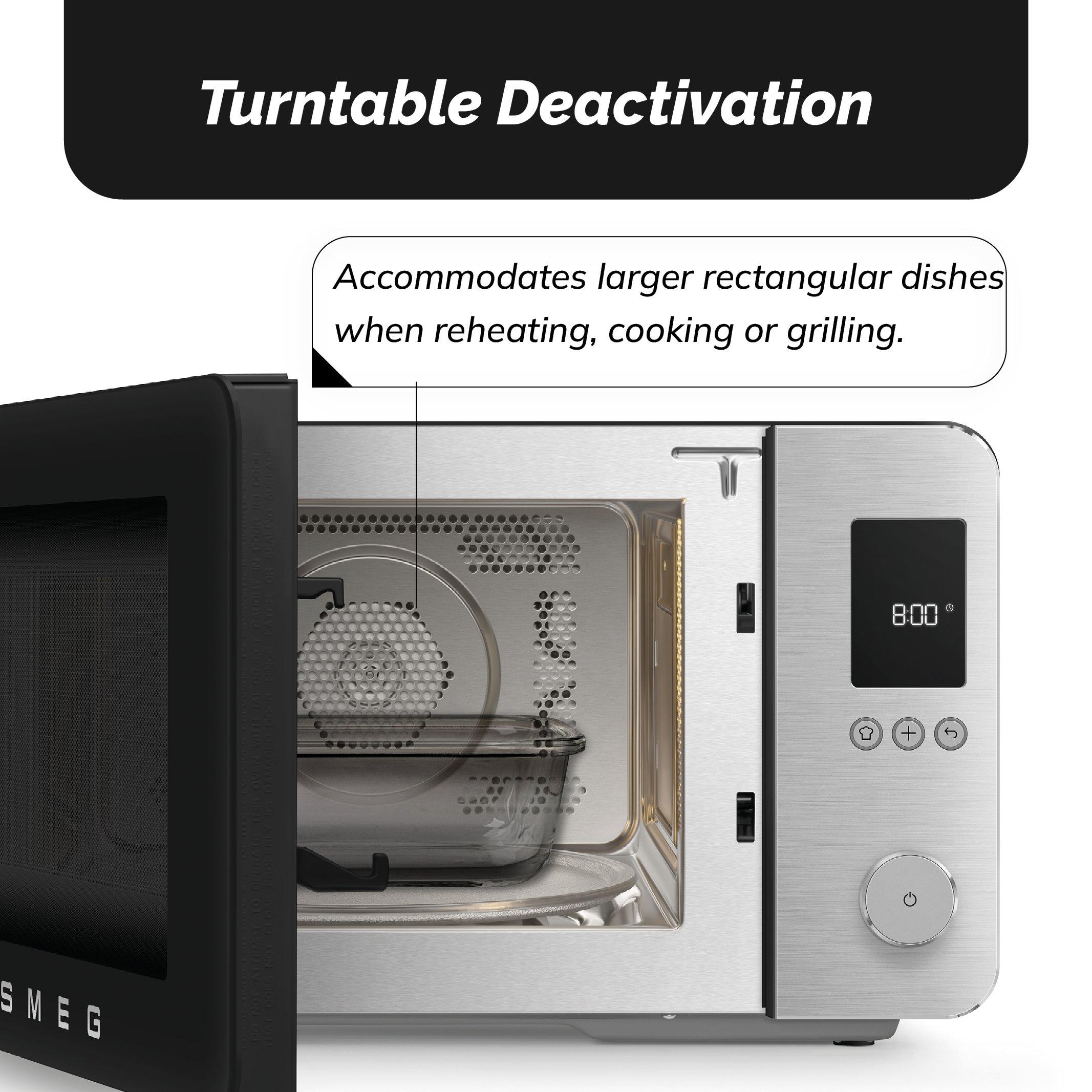 Matte Black - Smeg - Smeg 4-in-1 Microwave with Oven Air Fry & Grill - 10