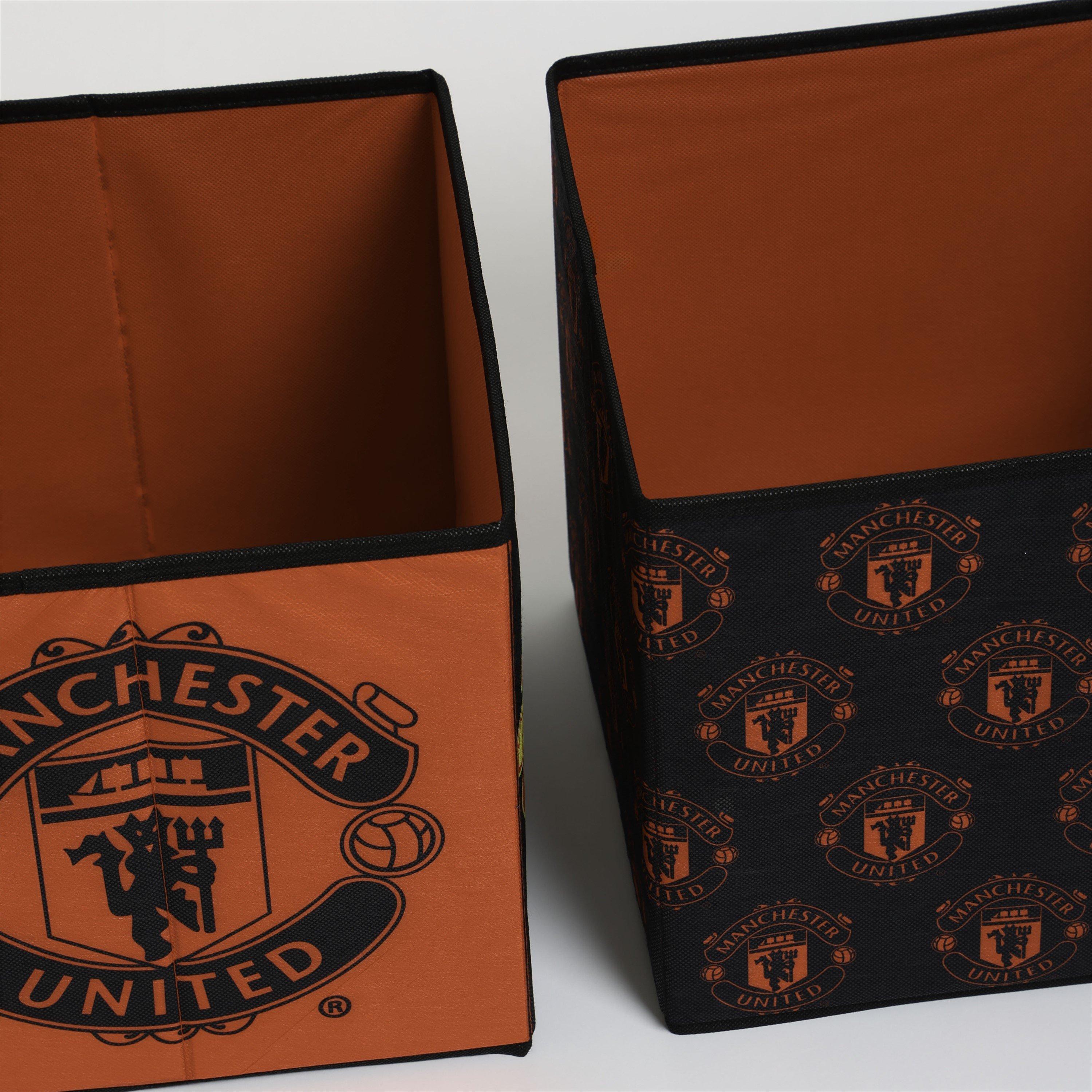 Red - Manchester United FC - Manchester United Shot Storage Cubes 2 Pack - 2