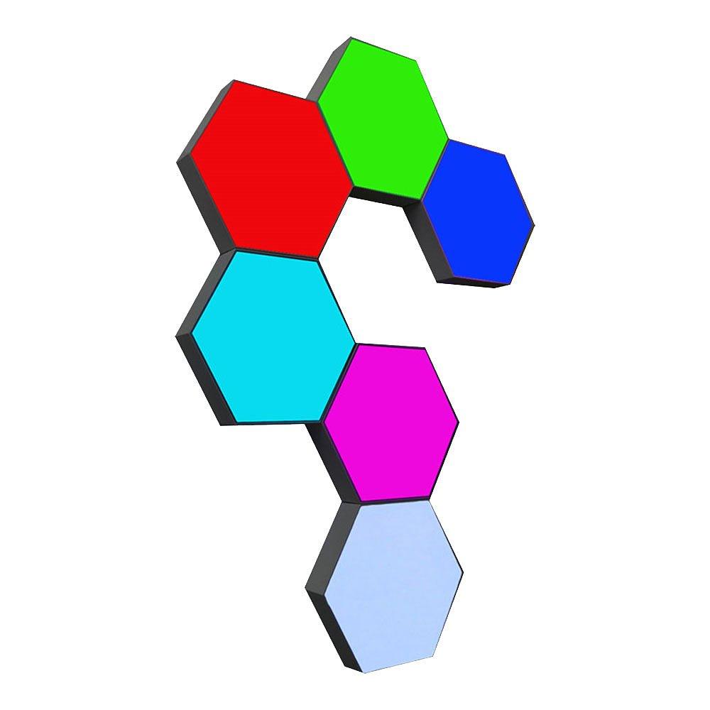Multi Colour - Numskull - LED Gaming Lights - Hexagon - 1