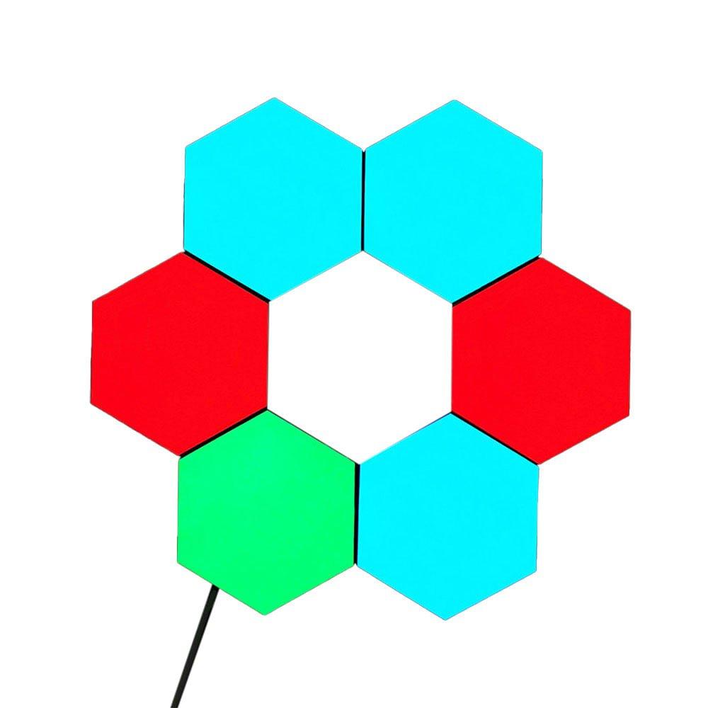 Multi Kleur - Numskull - Numskull LED Gaming Lights - Hexagon - 5