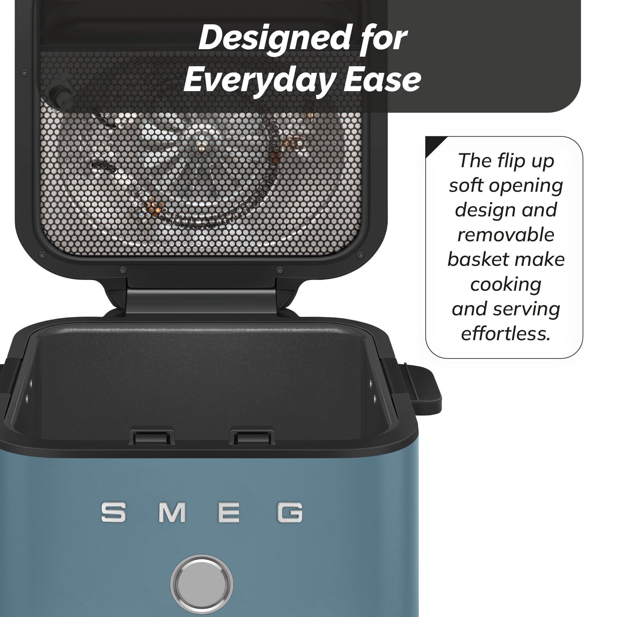 Storm Blue - Smeg - Smeg Dual Flavour AirFryer  7 Automatic Programme - 7