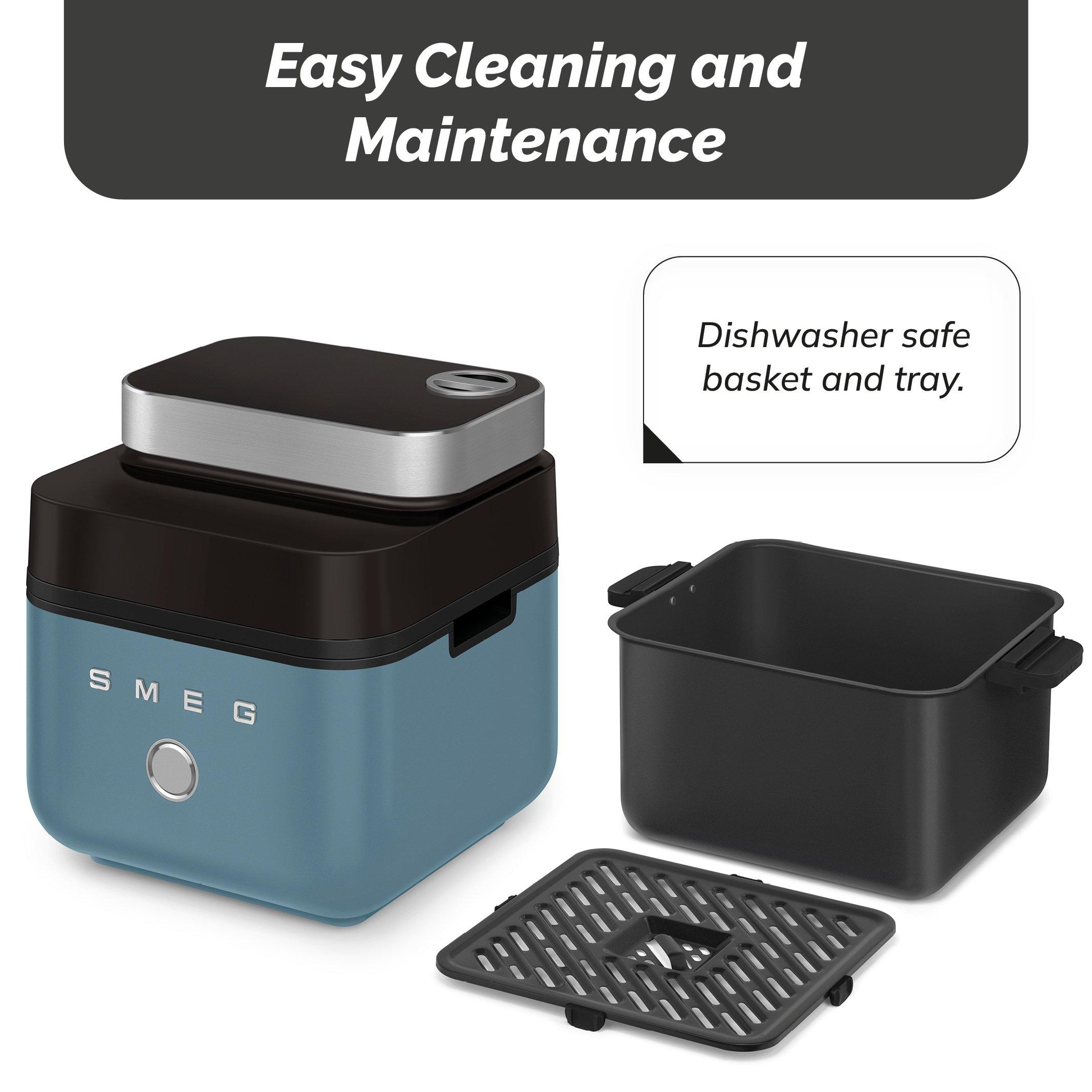 Storm Blue - Smeg - Smeg Dual Flavour AirFryer  7 Automatic Programme - 8