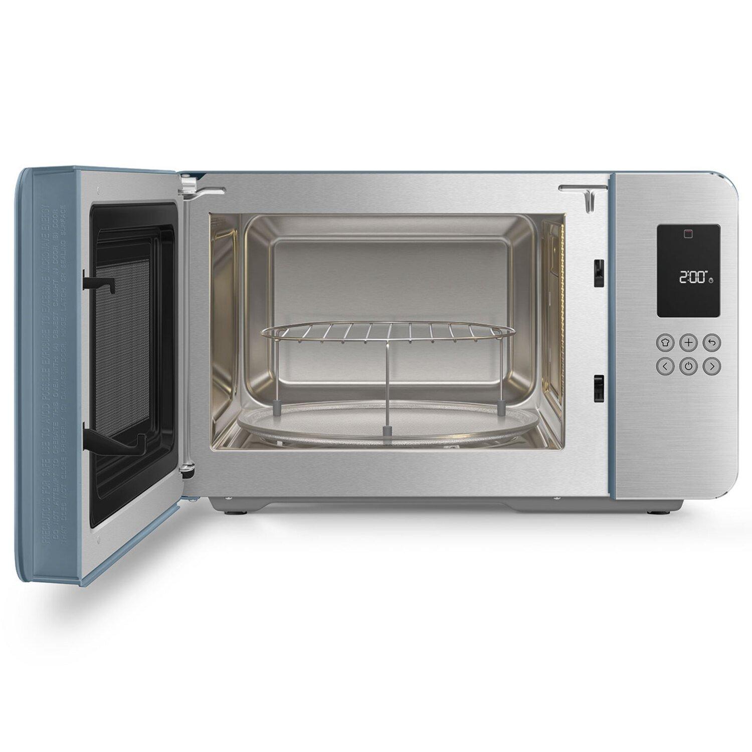 Storm Blue - Smeg - Smeg Microwave with Grill 29L 18 Pre-sets - 2