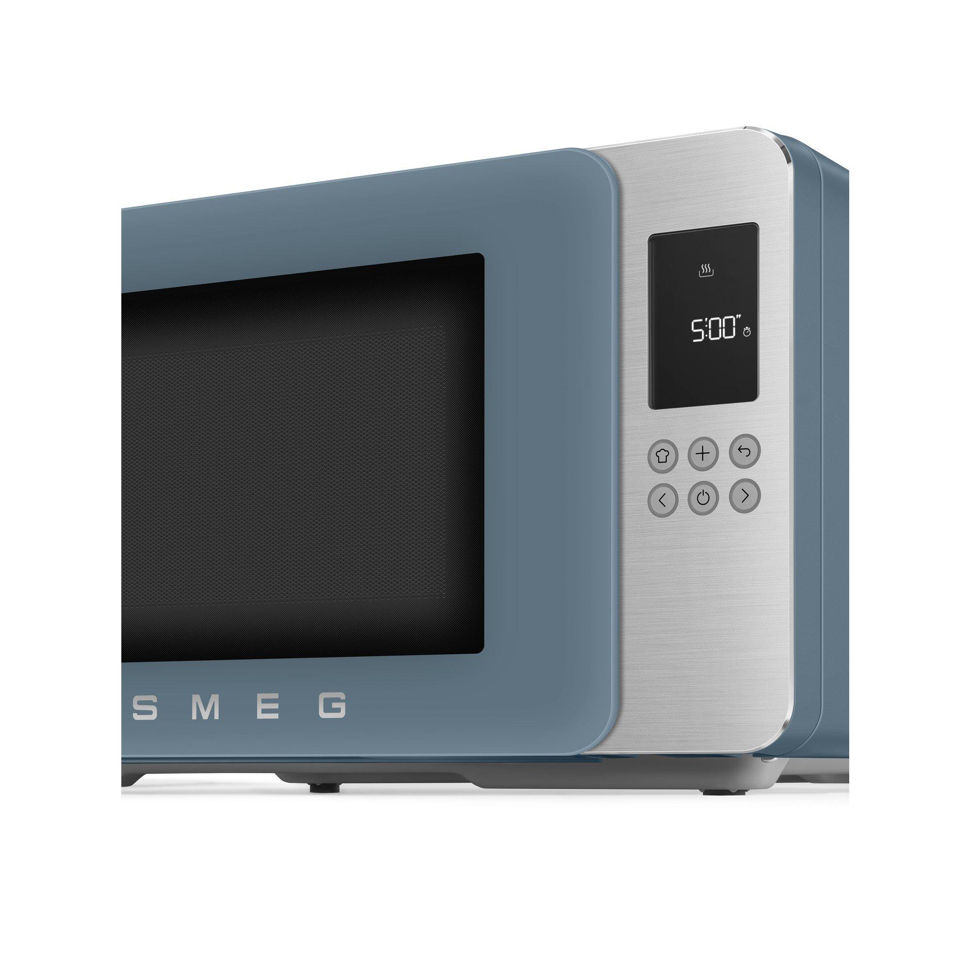 Storm Blue - Smeg - Smeg Microwave with Grill 29L 18 Pre-sets - 3