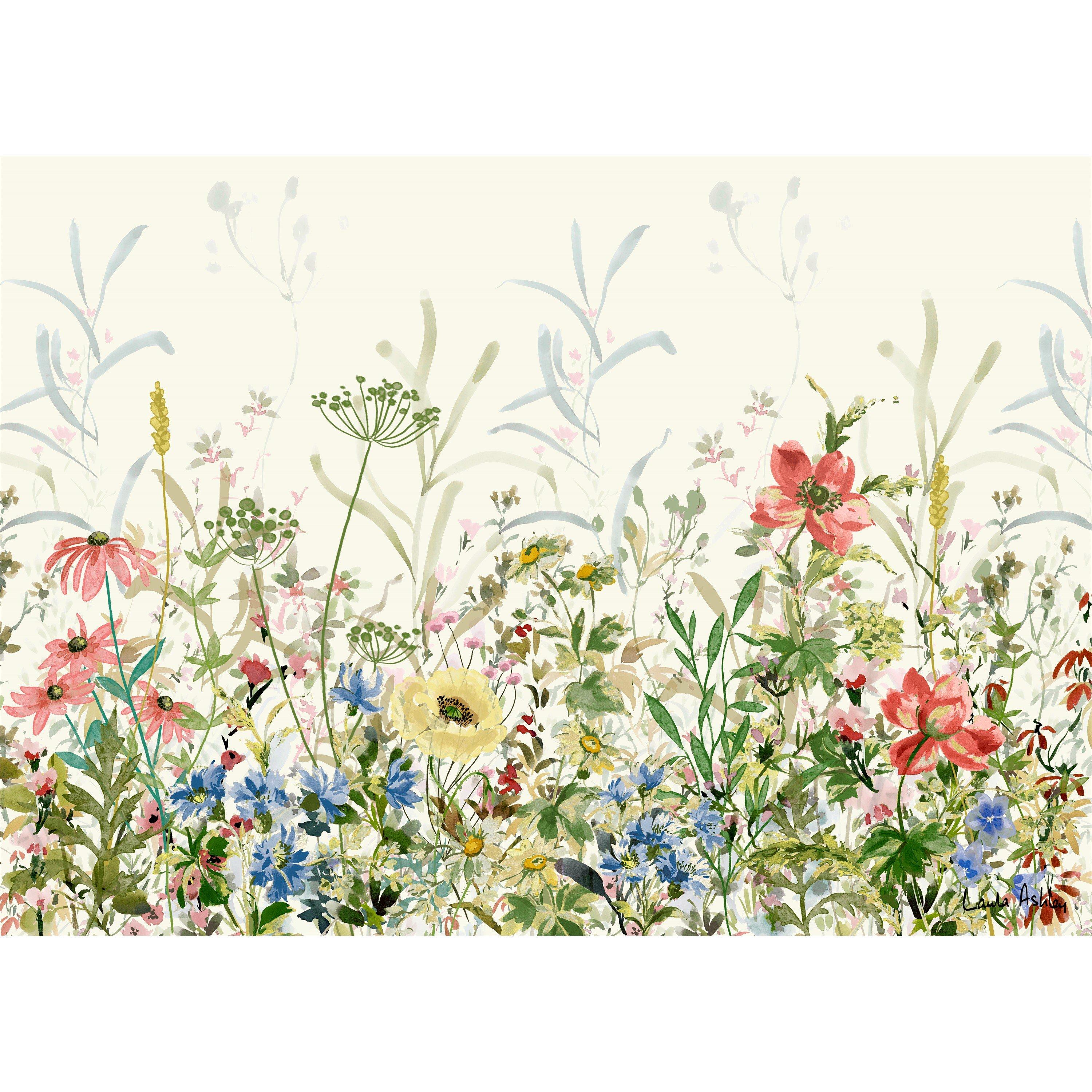 White - Laura Ashley - Poppy Meadow Print in a White Frame - 3