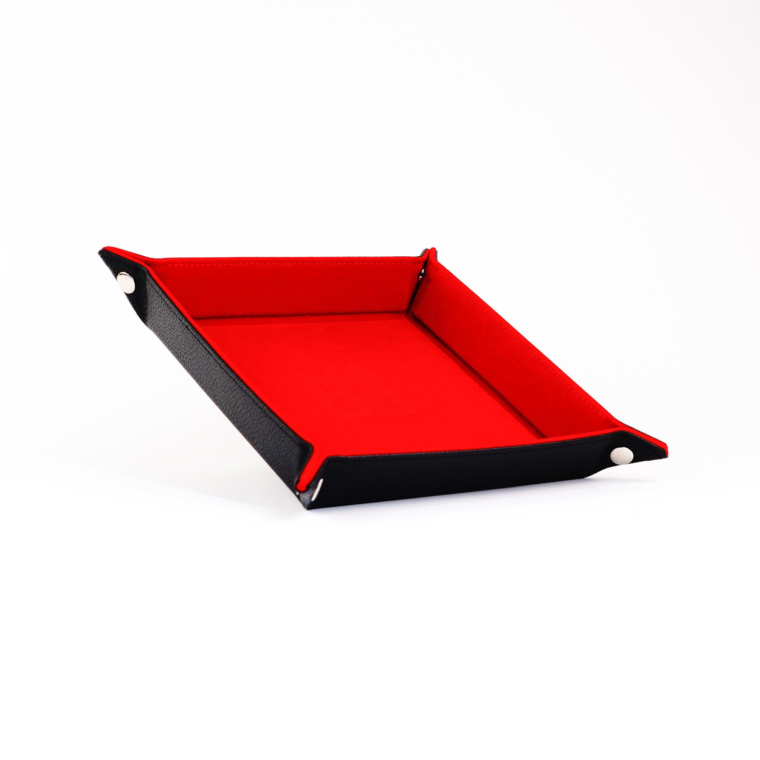Merchandise - Asmodee - Fold Up Velvet Dice Tray: Red - 2