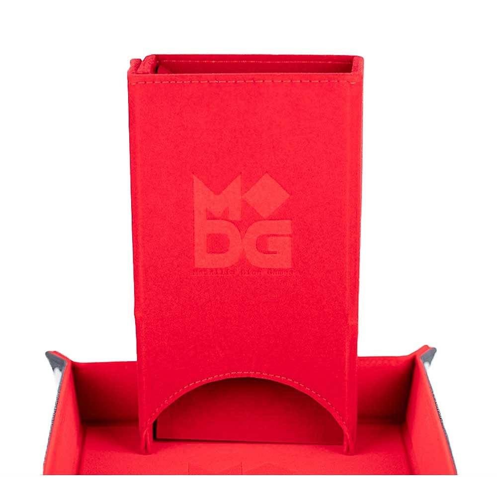 Asmodee  Fold Up Velvet Dice Tower: Red - Merchandise