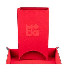 Asmodee GAME Fold Up Velvet Dice Tower: Red