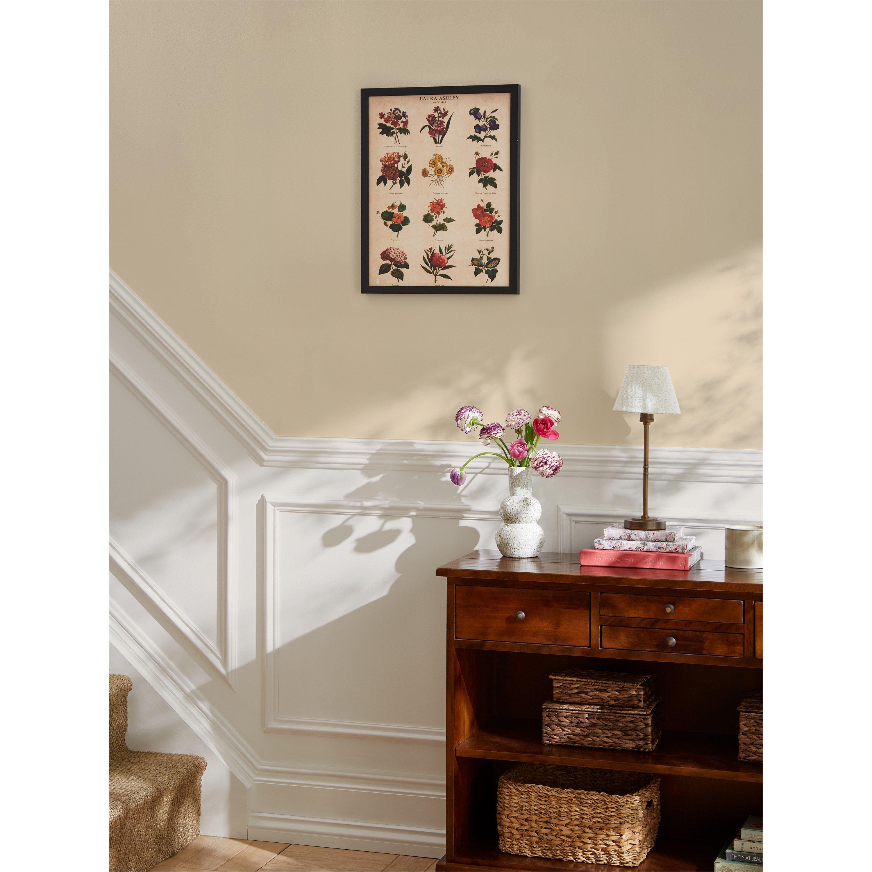 Yellow - Laura Ashley - Botanical Flowers Print in a Black Frame - 2