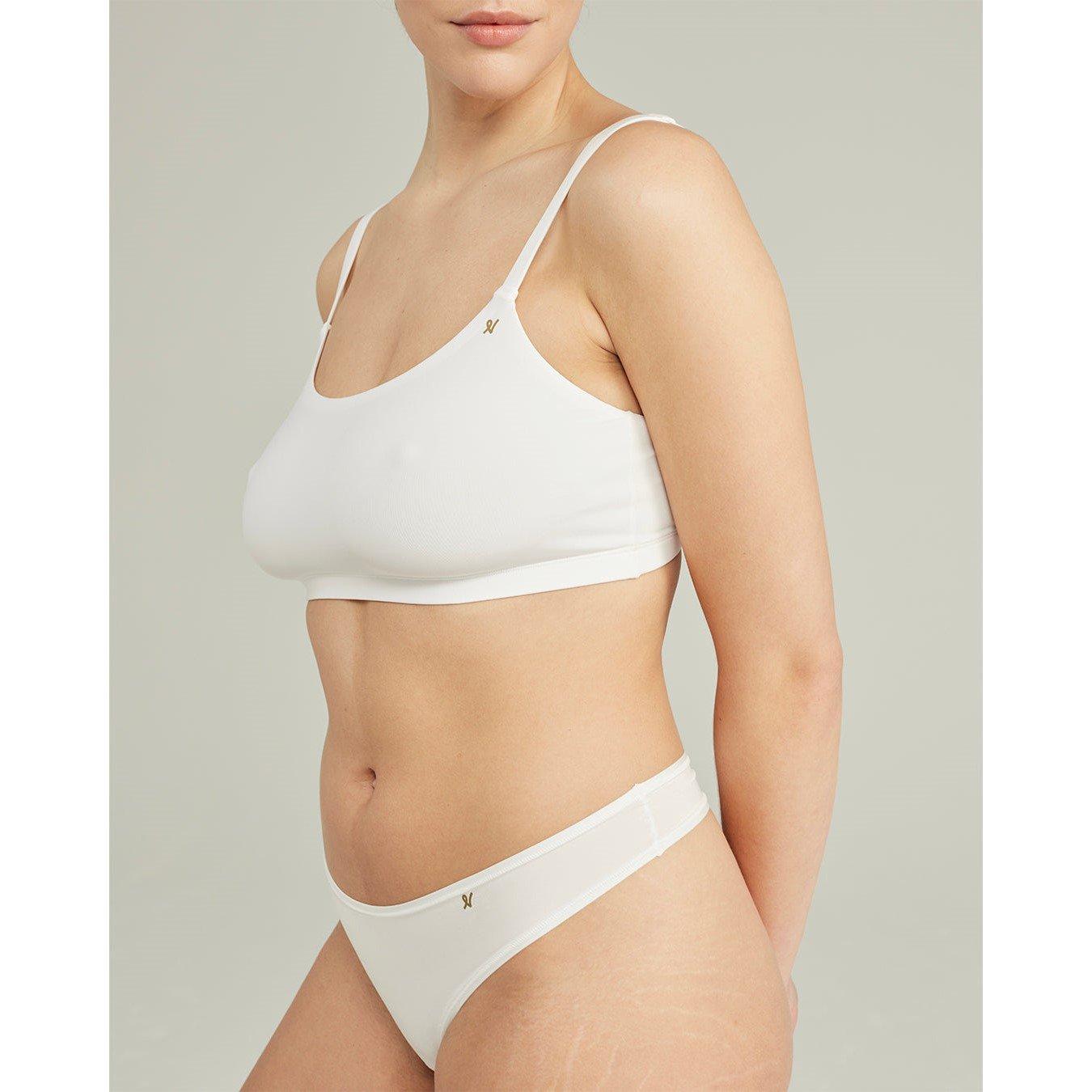 White - Nudea - SCOOP NECK BRALETTE SECOND SKIN STRETCH - 4