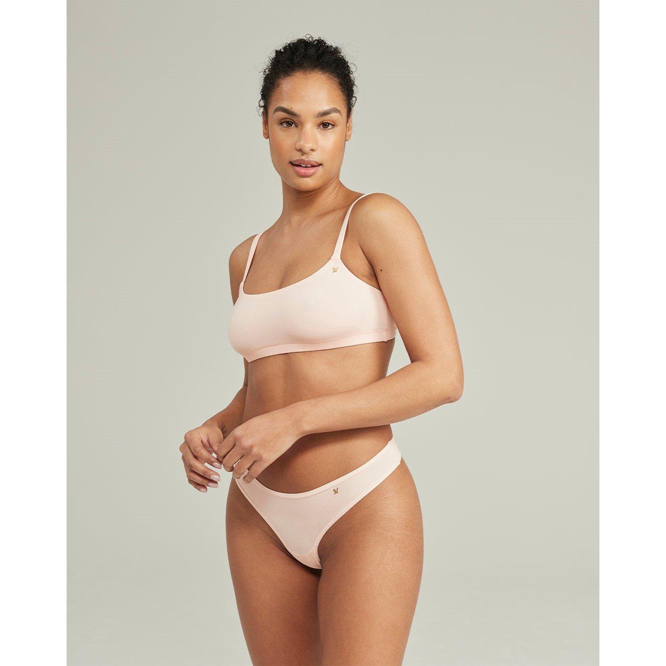 Blush Pink - Nudea - SCOOP NECK BRALETTE SECOND SKIN STRETCH - 1