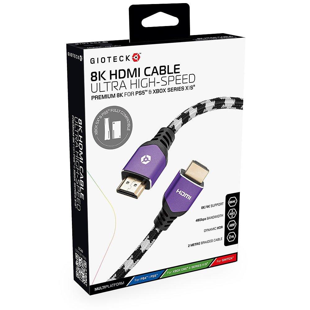 Gioteck 8K HDMI Cable for PS5 and Xbox Series X/S