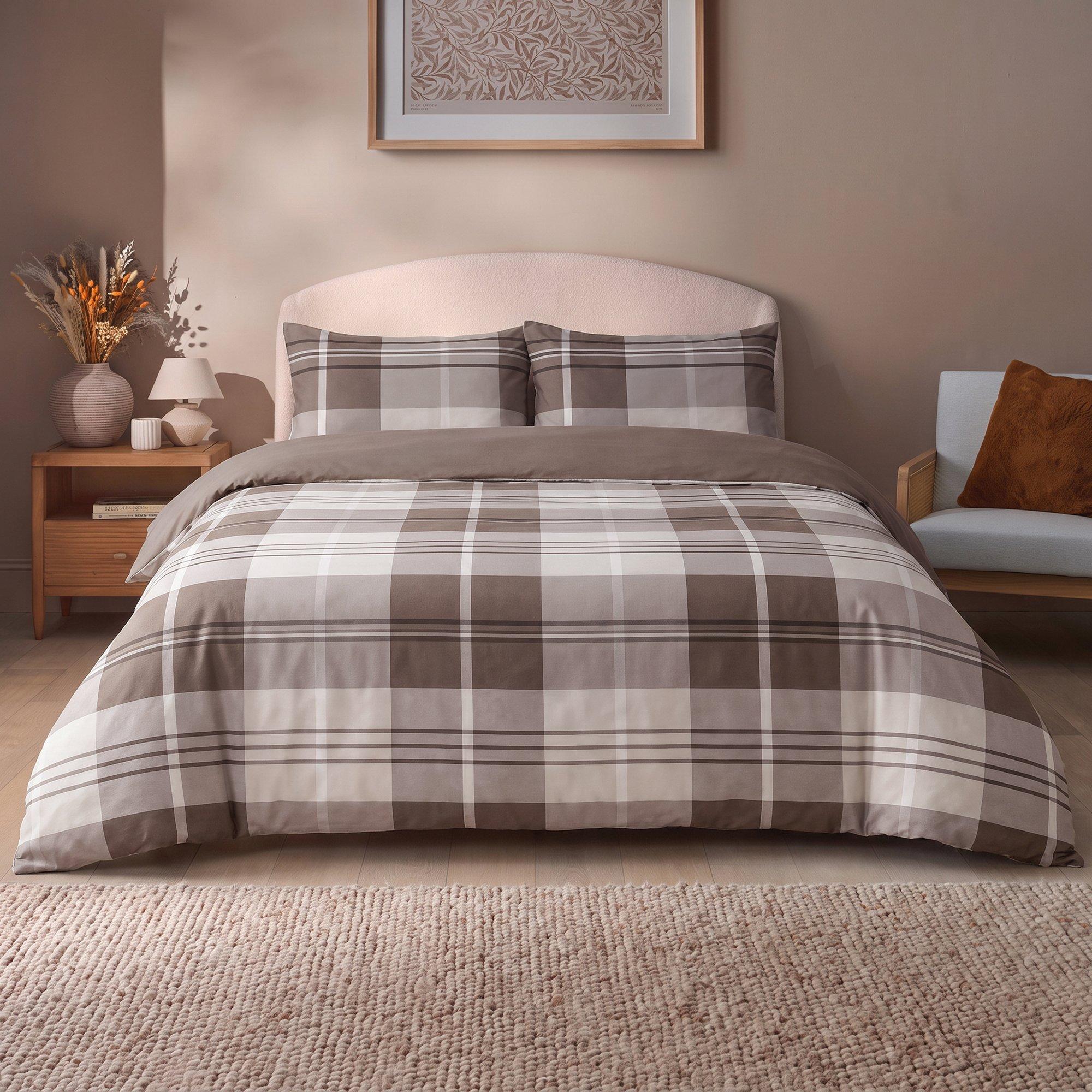 Coverless Duvet Printed Check 10.5 Tog