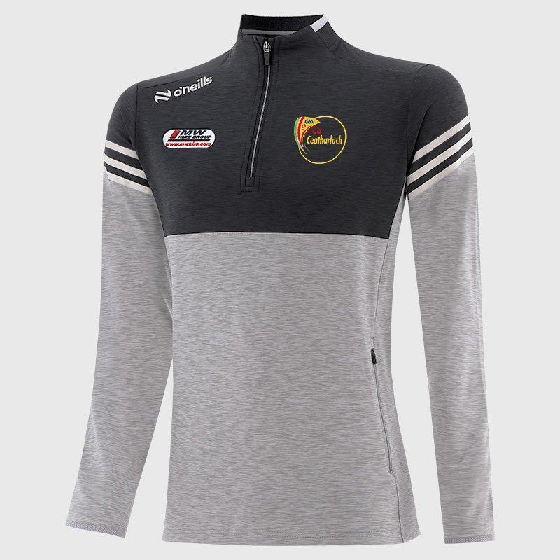 Silver/Blk/Wht - ONeills - Carlow Sedona Half Zip Top Senior - 1