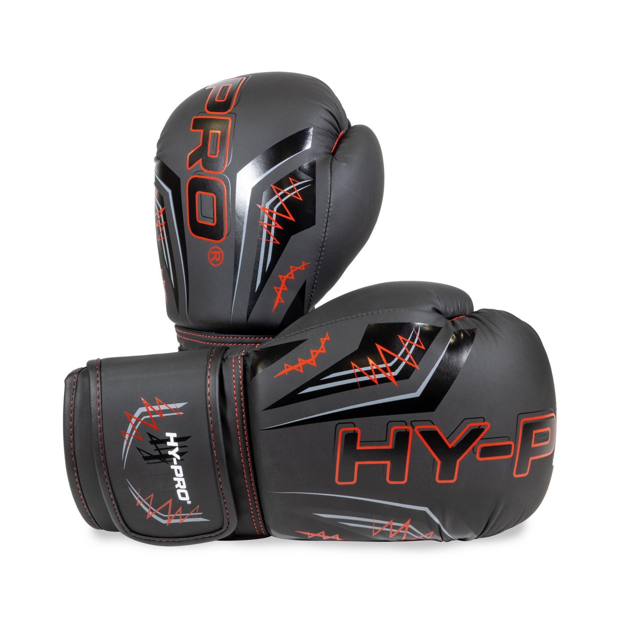Black - Hy-Pro - Hy-Pro PU 16oz Boxing Gloves - 1