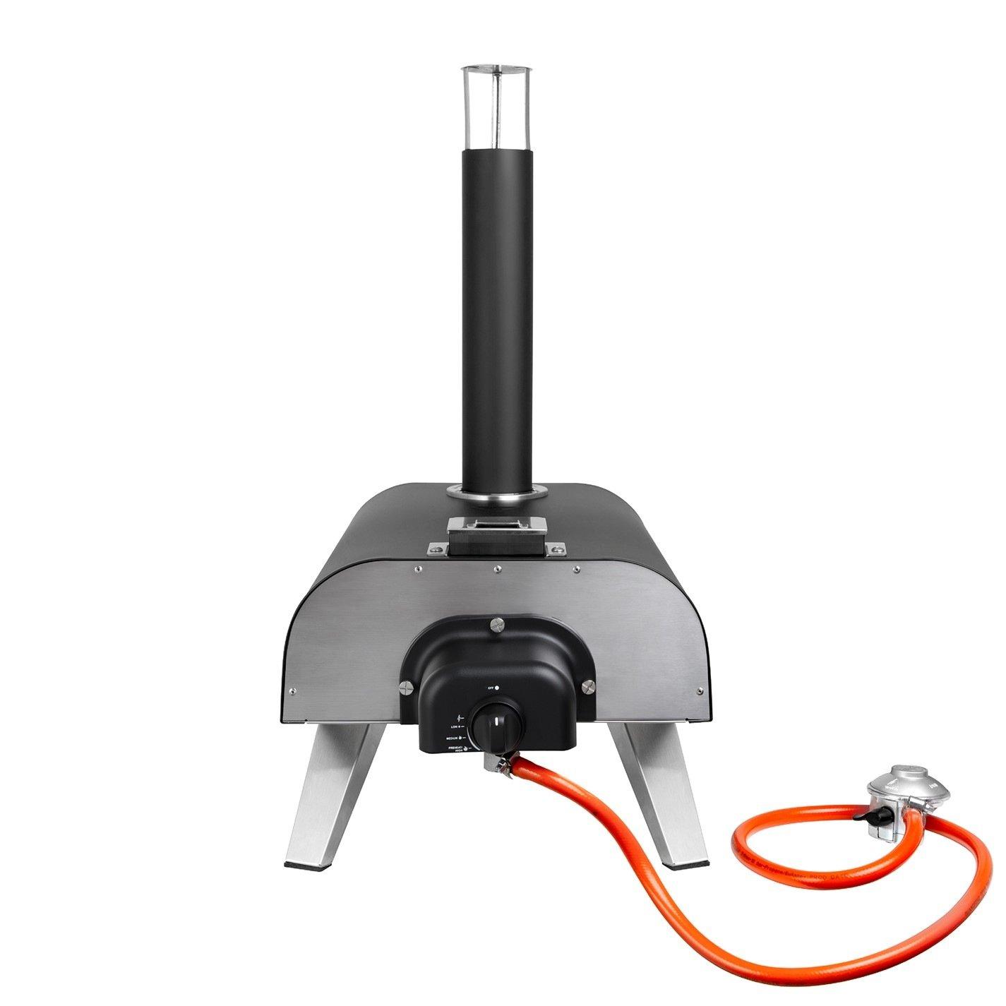 Black - George Foreman - GFDFPO2BPC 12 Multi-Fuel Powered Pizza Oven - 12