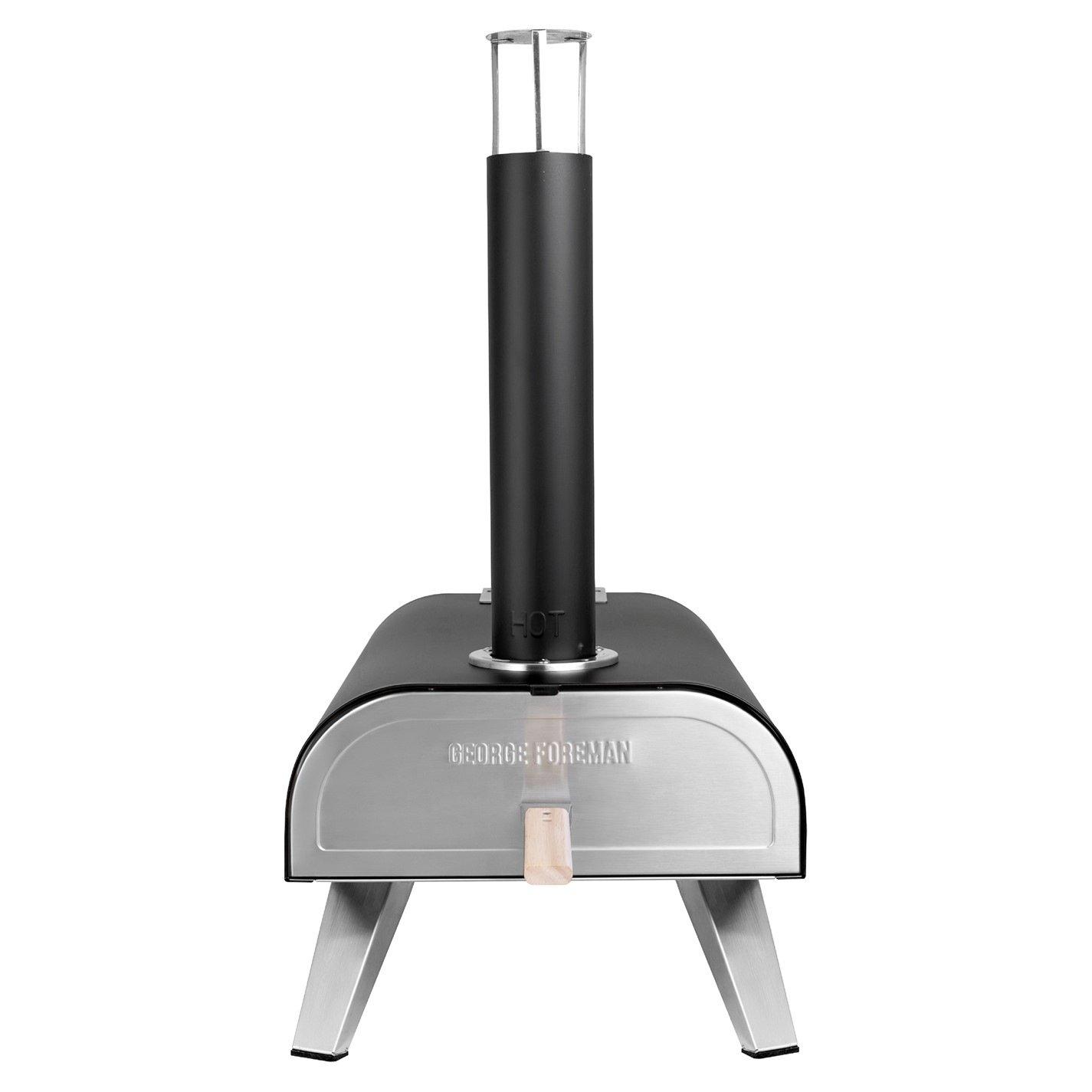 Black - George Foreman - GFDFPO2BPC 12 Multi-Fuel Powered Pizza Oven - 15