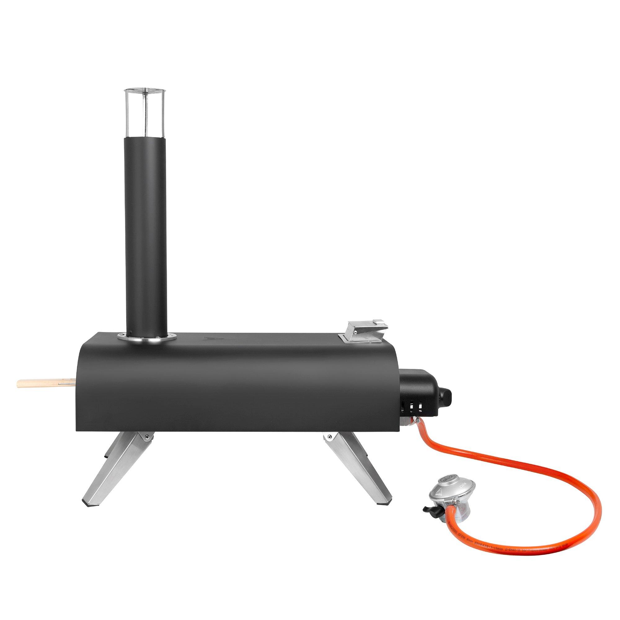 Black - George Foreman - GFDFPO2BPC 12 Multi-Fuel Powered Pizza Oven - 6