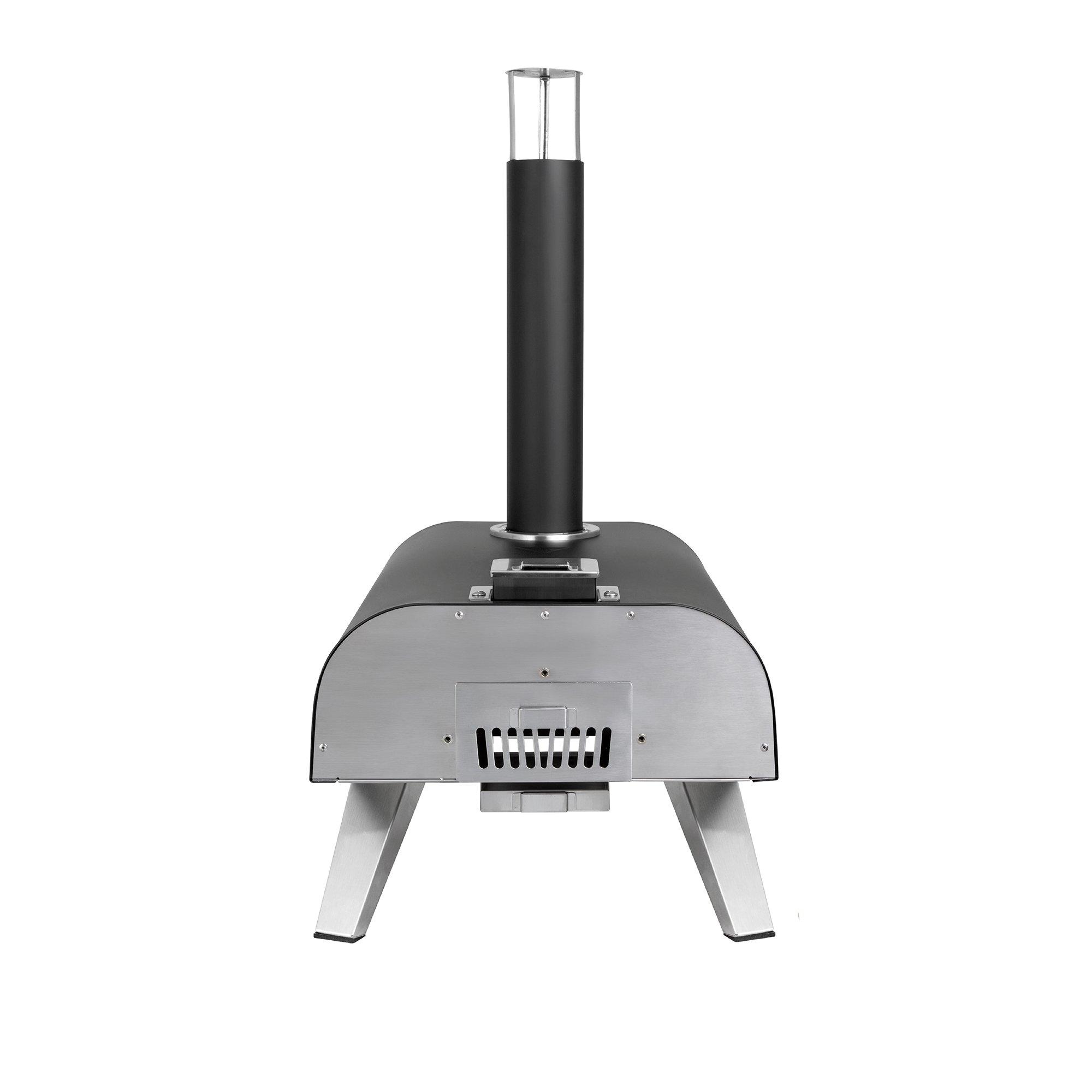 Black - George Foreman - GFDFPO2BPC 12 Multi-Fuel Powered Pizza Oven - 8