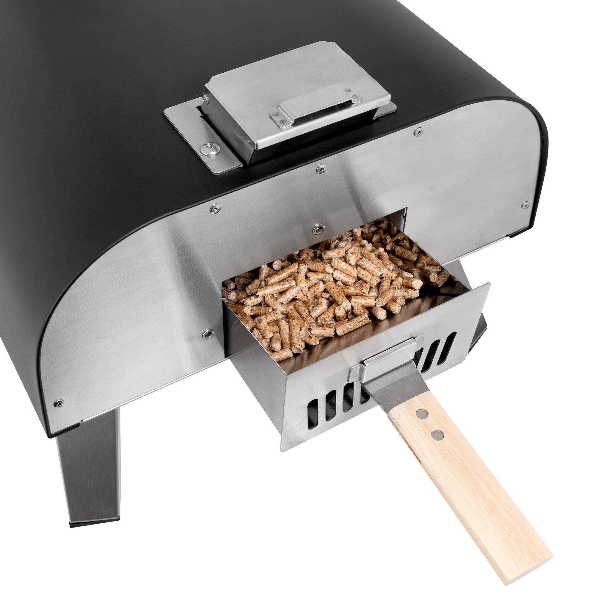 Black - George Foreman - GFDFPO2BPC 12 Multi-Fuel Powered Pizza Oven - 10