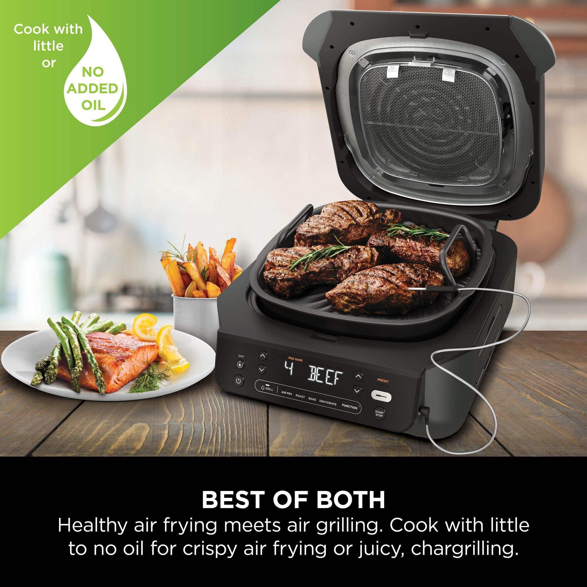 Black / Silver - Ninja - 5-in-1 Grill & Air Fryer EG351UK - 3