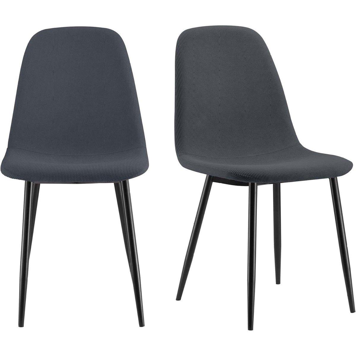 Cavell Greige Set of 2 Dining Chairs
