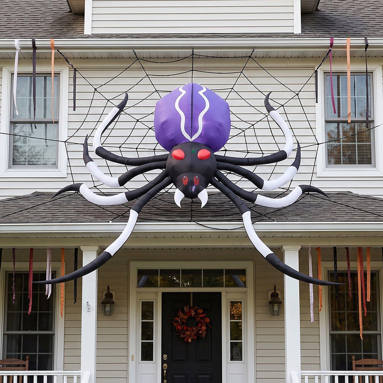 Multi - LIFE IDEAS - 11 FT Halloween Inflatable Giant Spider - 1