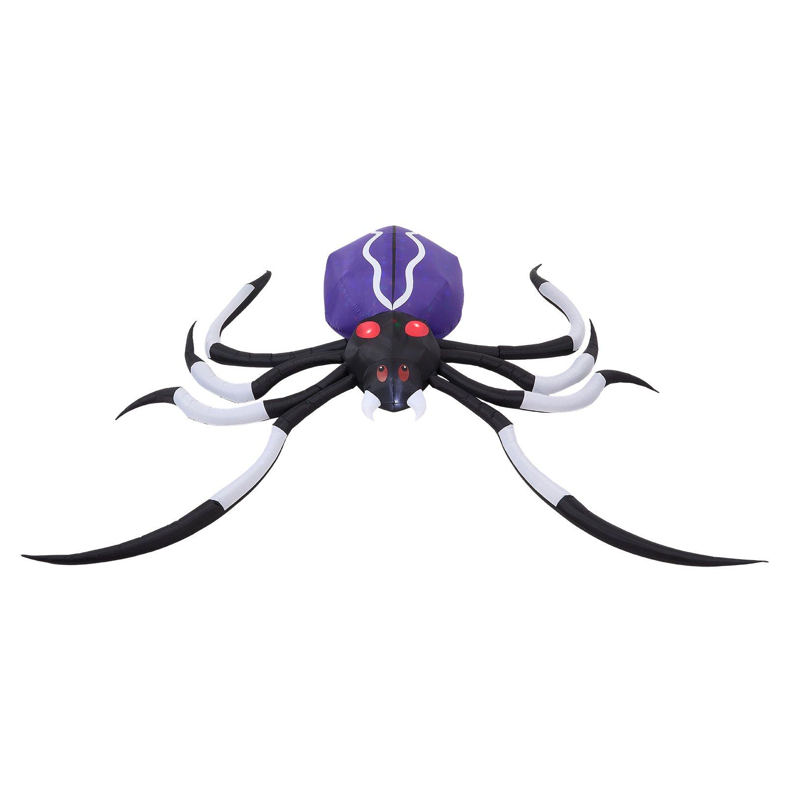 Multi - LIFE IDEAS - 11 FT Halloween Inflatable Giant Spider - 4