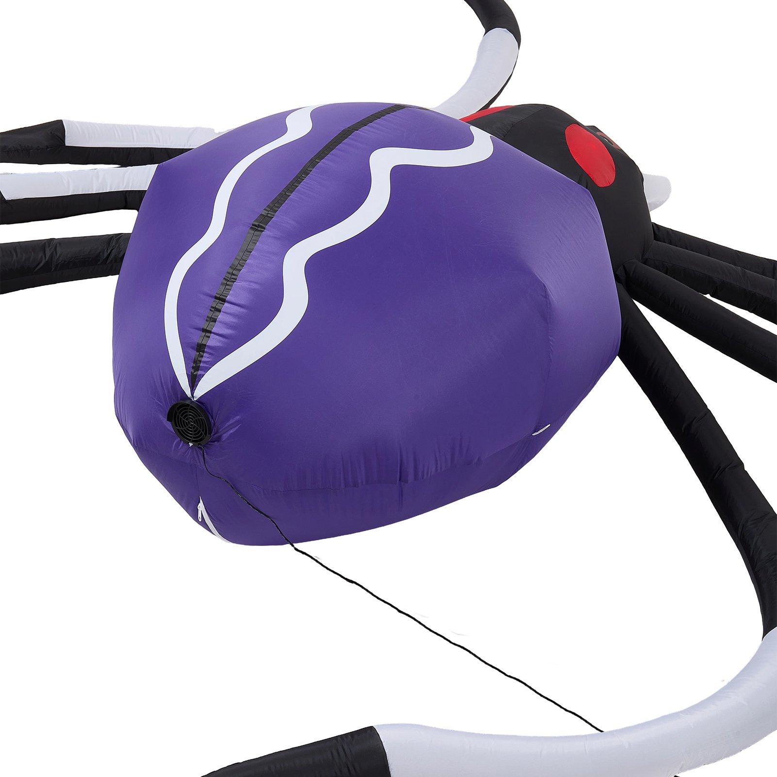 Multi - LIFE IDEAS - 11 FT Halloween Inflatable Giant Spider - 8