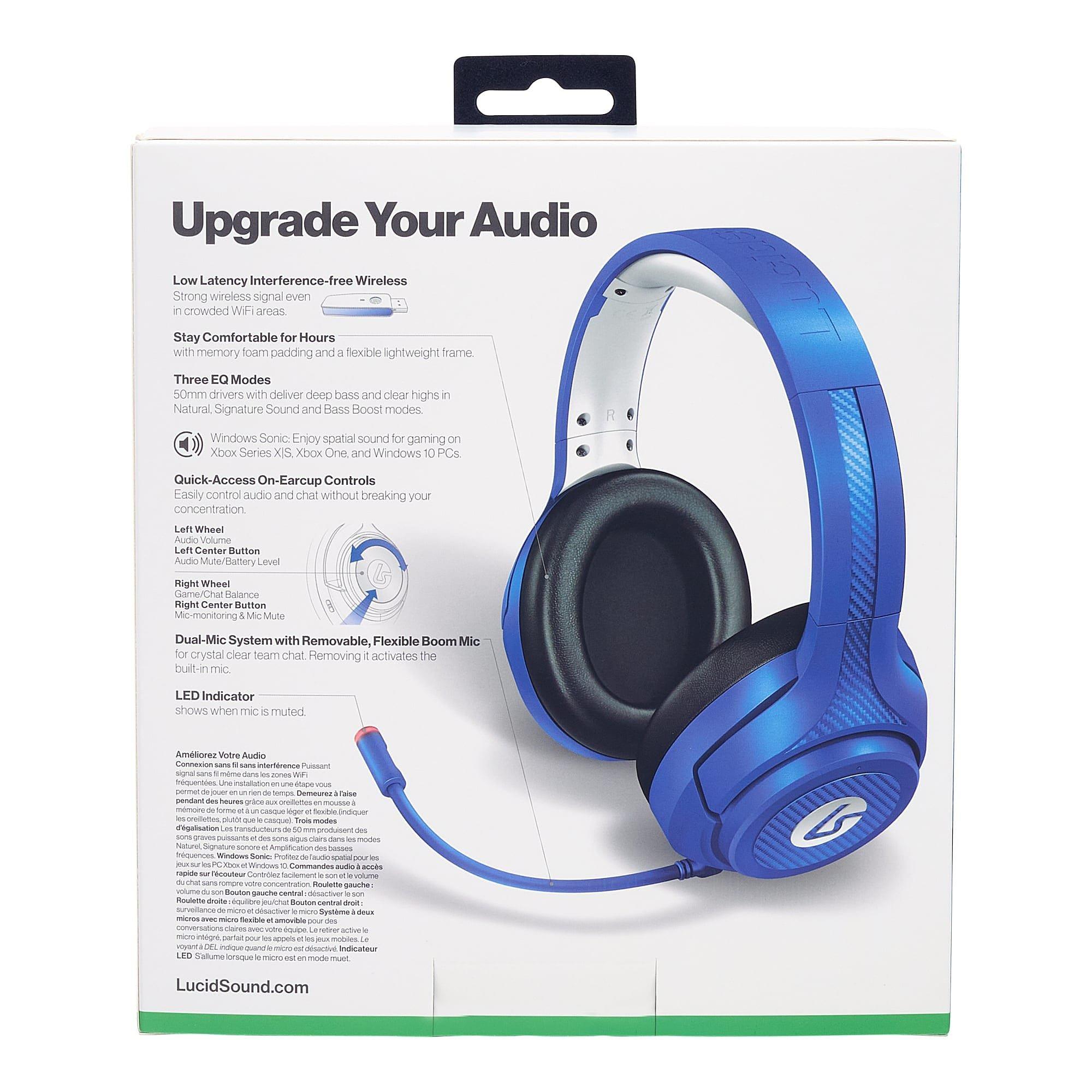 Azul - LucidSound - LS15X Wireless Gaming Headset for Xbox - Blue - 8