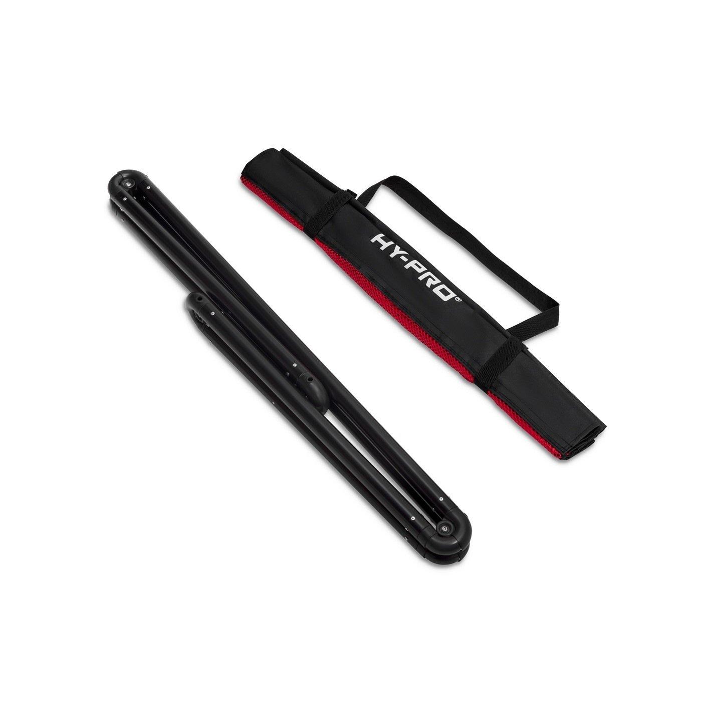 Black - Hy-Pro - Hy-Pro Training 3v3 Aluminium Foldable Goal - 3